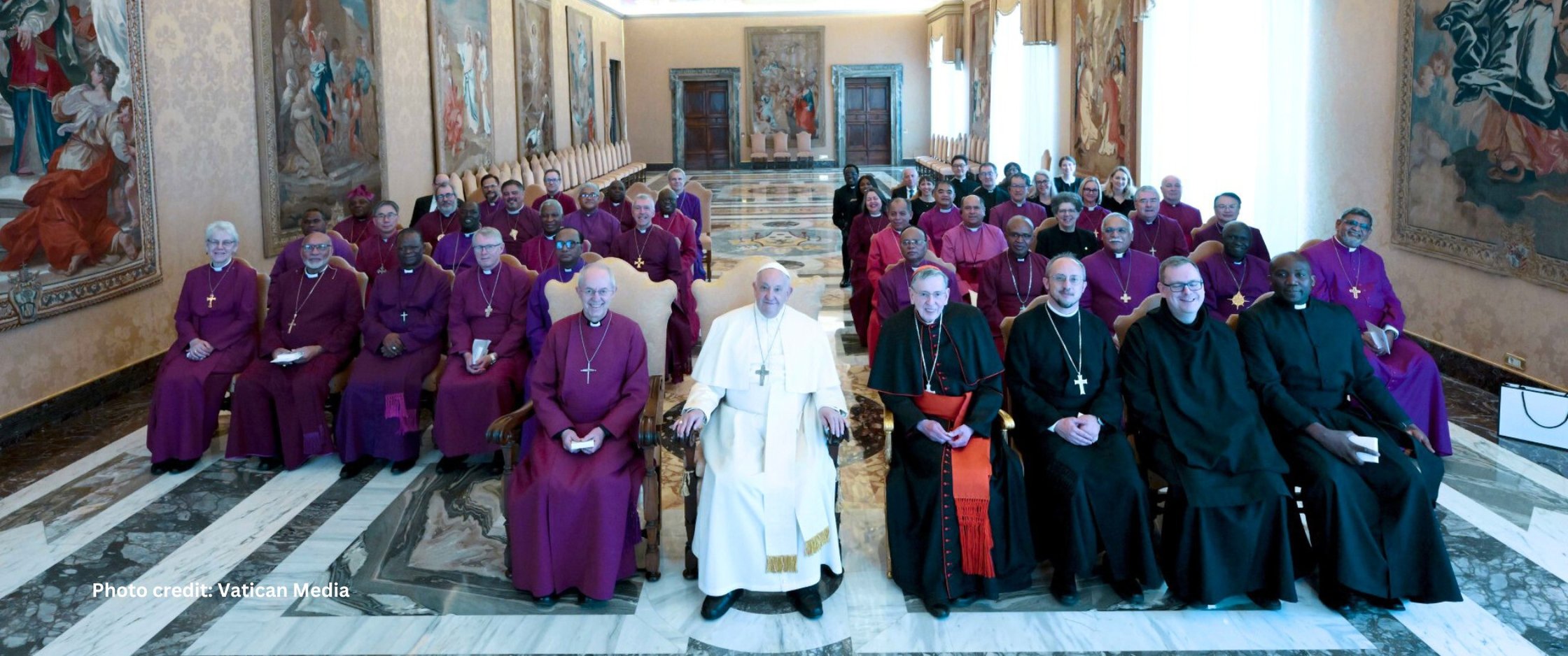 Archbishop John McDowell meets Pope Francis with Anglican Communion Primates