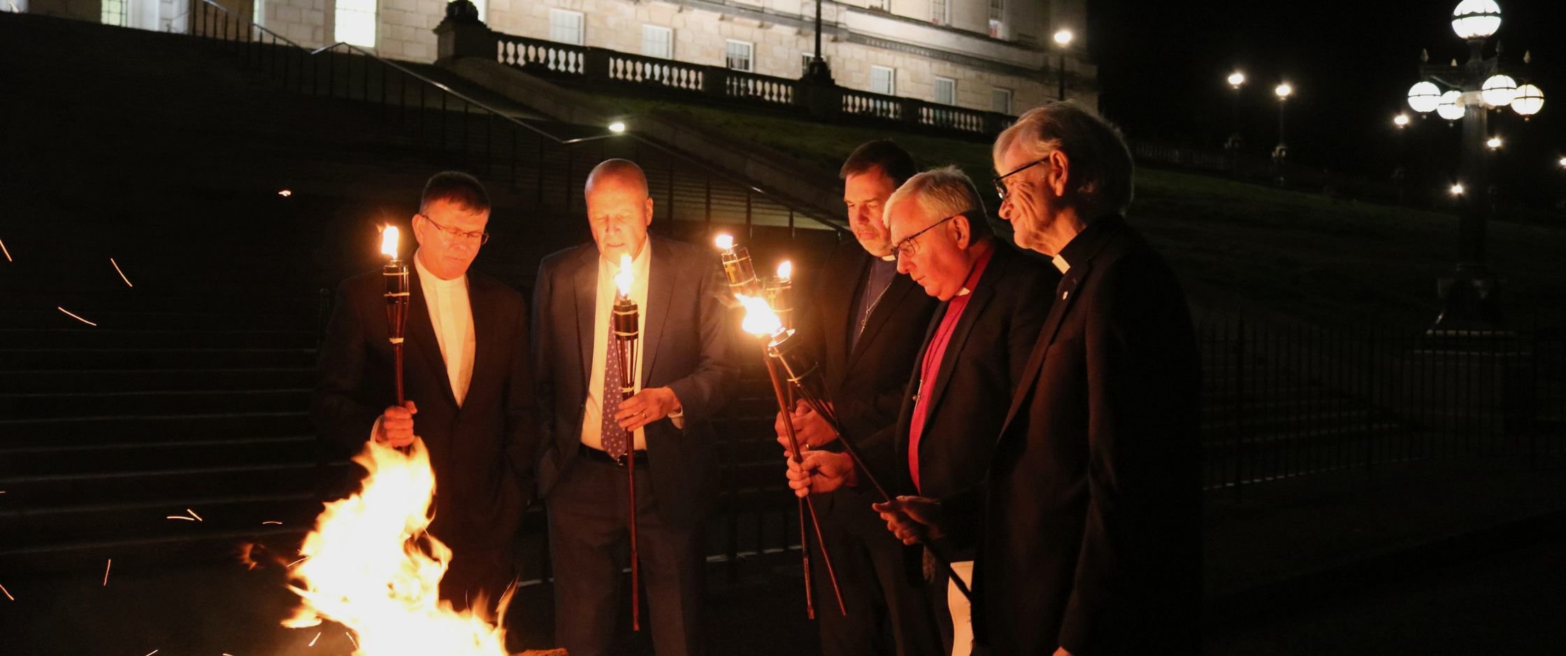 Prayers for the Assembly as beacon is lit at Stormont