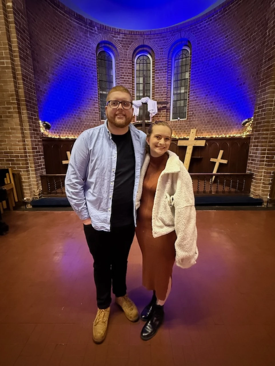 Andrew and his wife Megan