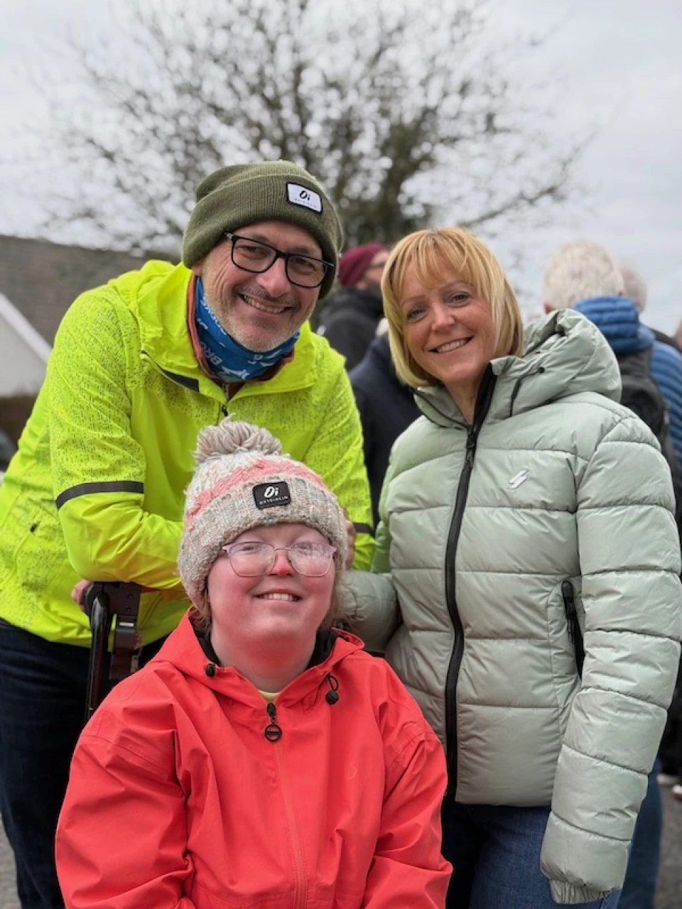 Anna and family on pilgrimage