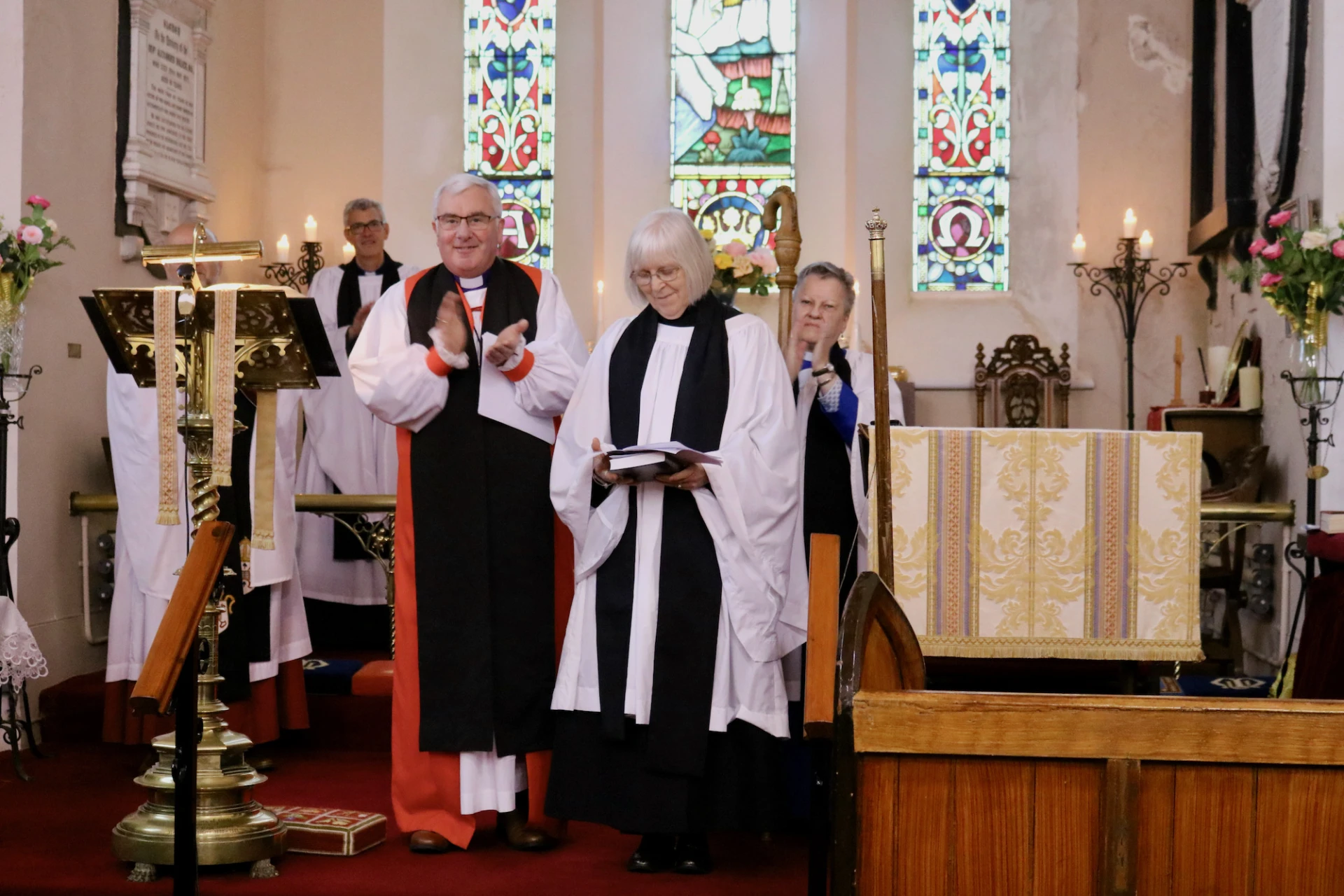 Applause for the new deacon!