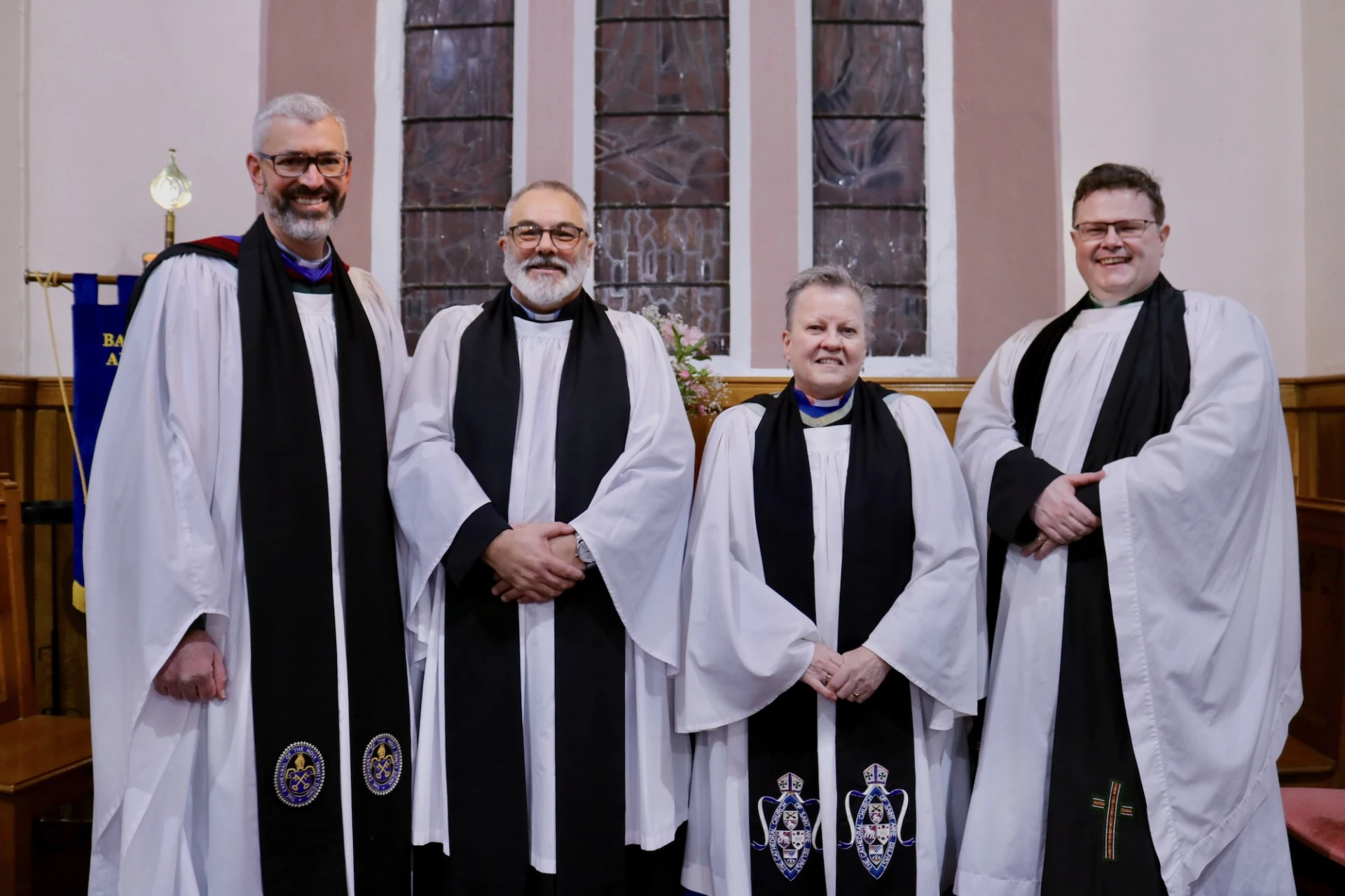 Archdeacon Jim Cheshire, Revd Stephen, Canon Gill and Revd Adrian