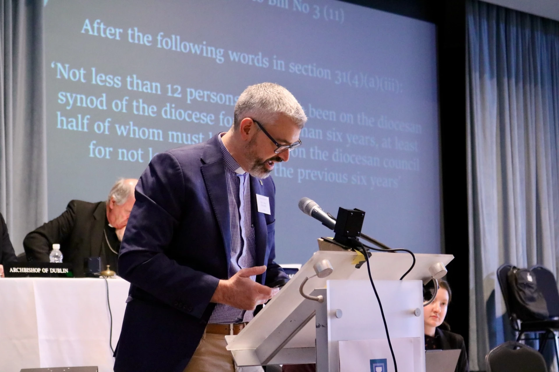 Archdeacon Jim Cheshire proposes amendments