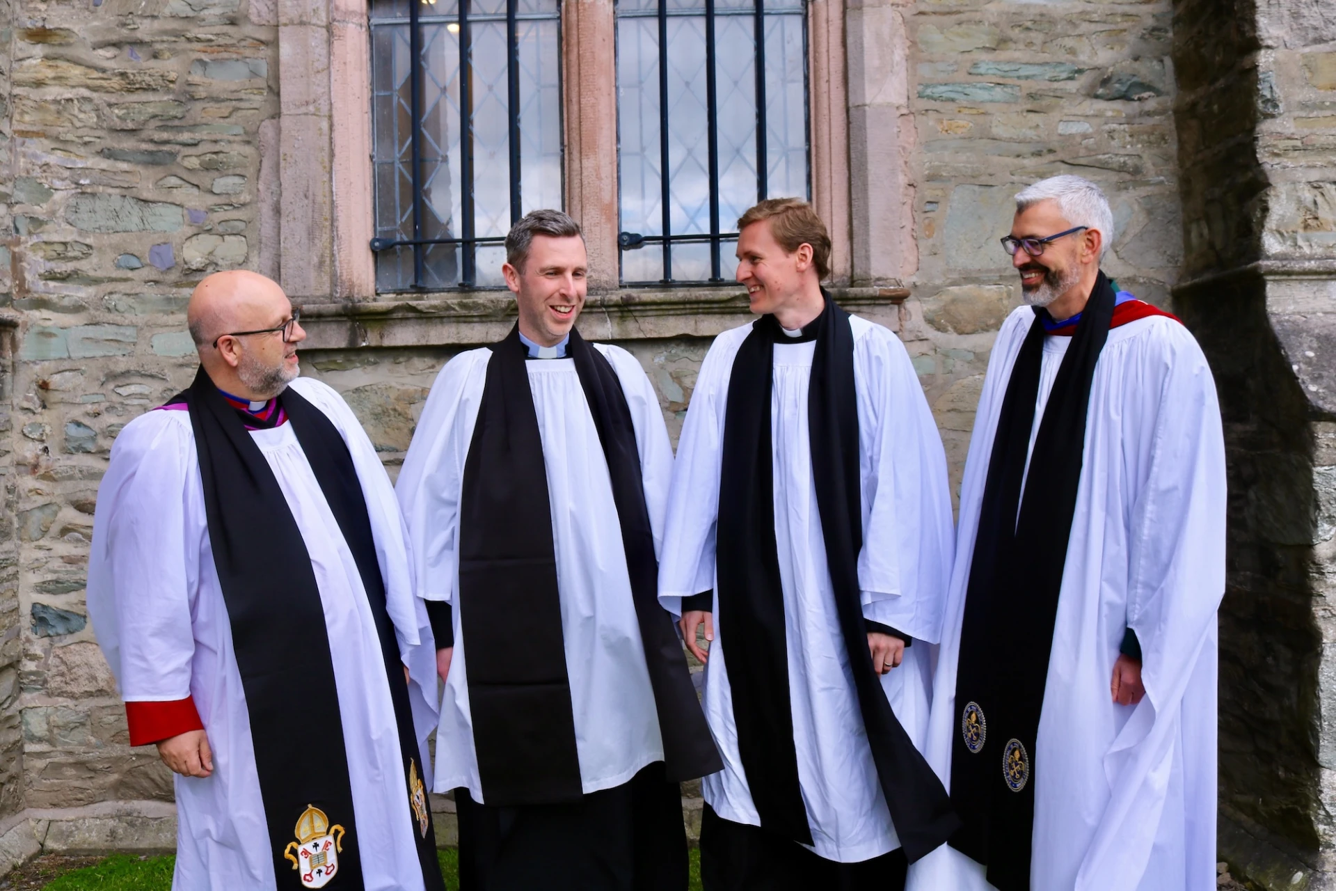 Archdeacon Mark, Matthew, Kyle and Archdeacon Jim