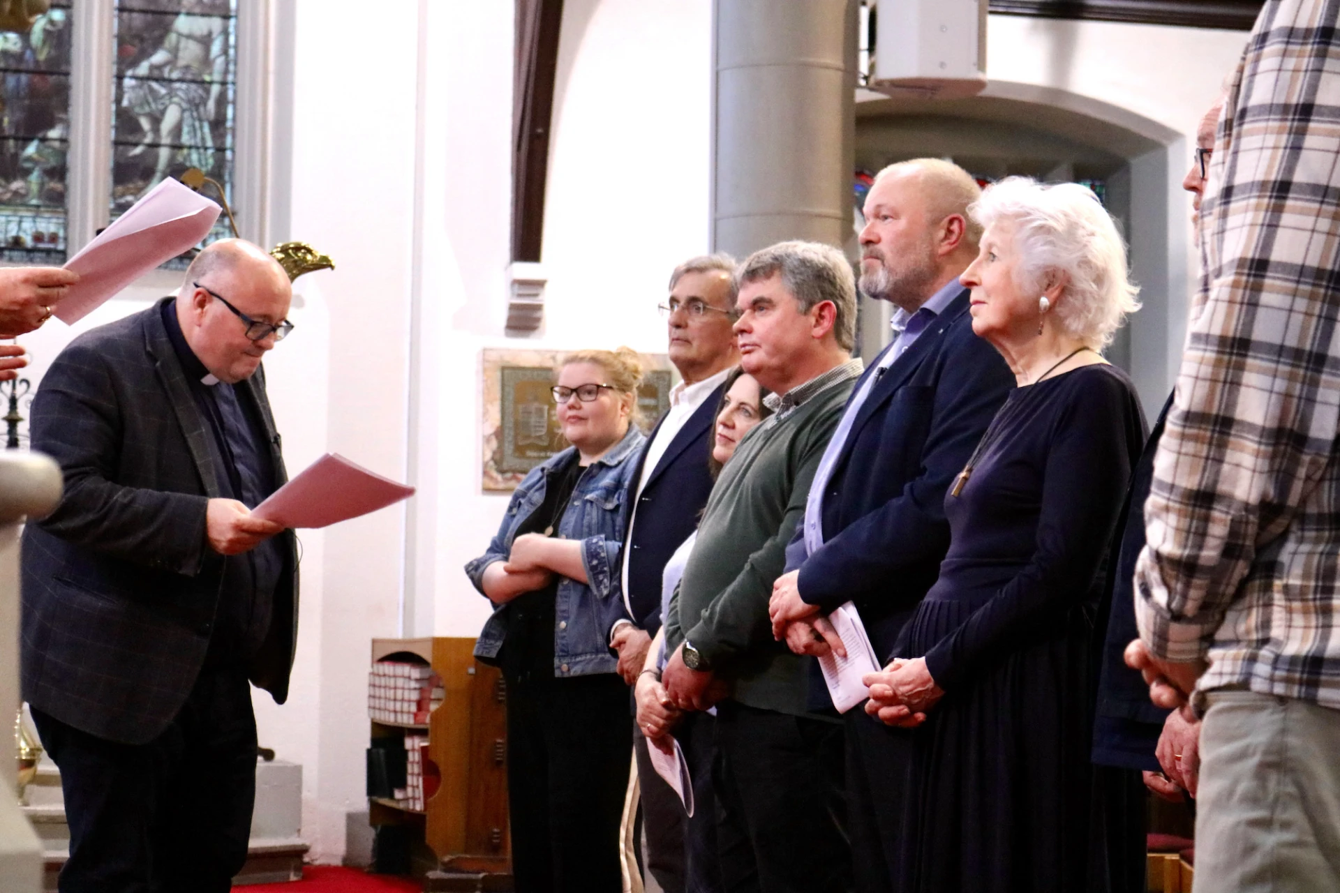 Assisted by the Warden of Readers, Revd Willie Nixon