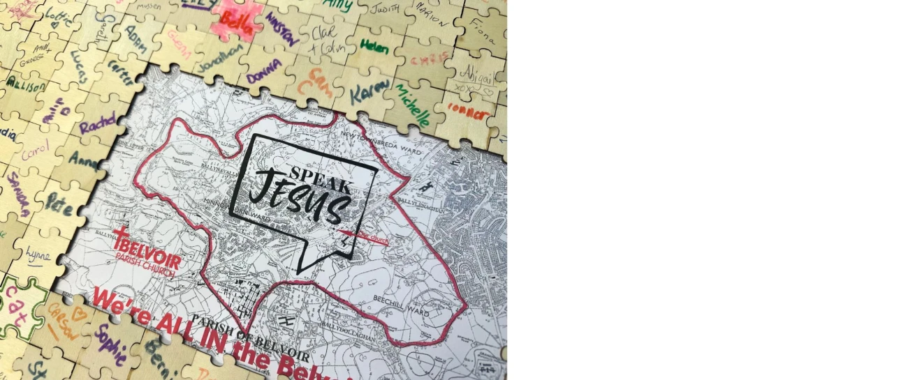 Jigsaw pieces surround the parish