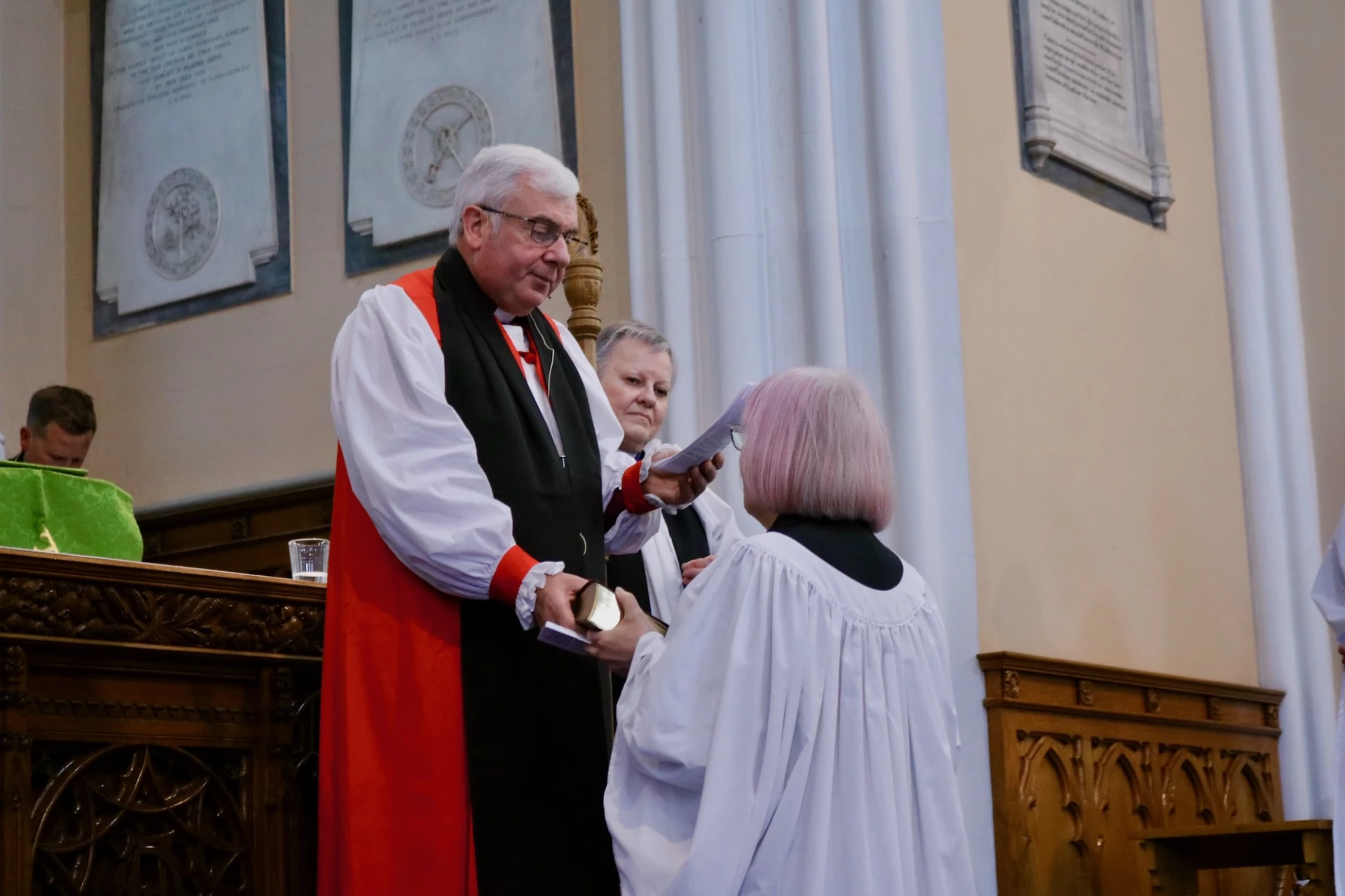 Melanie is presented with a Bible