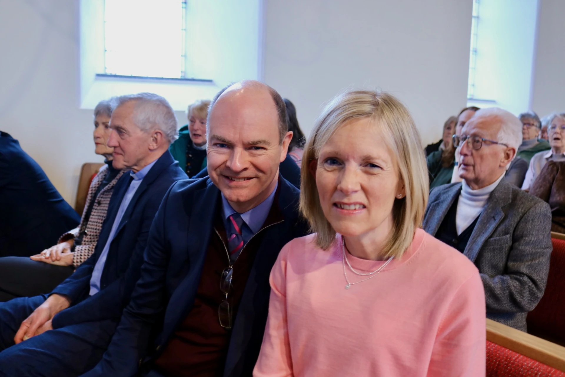 Former rector, Canon Bill Press and his wife Claire