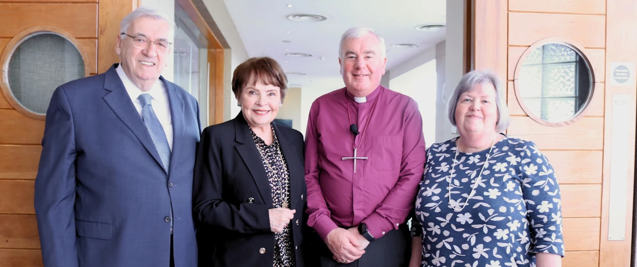 Damien and Dana Scallon with Bishop David and Hilary McClay