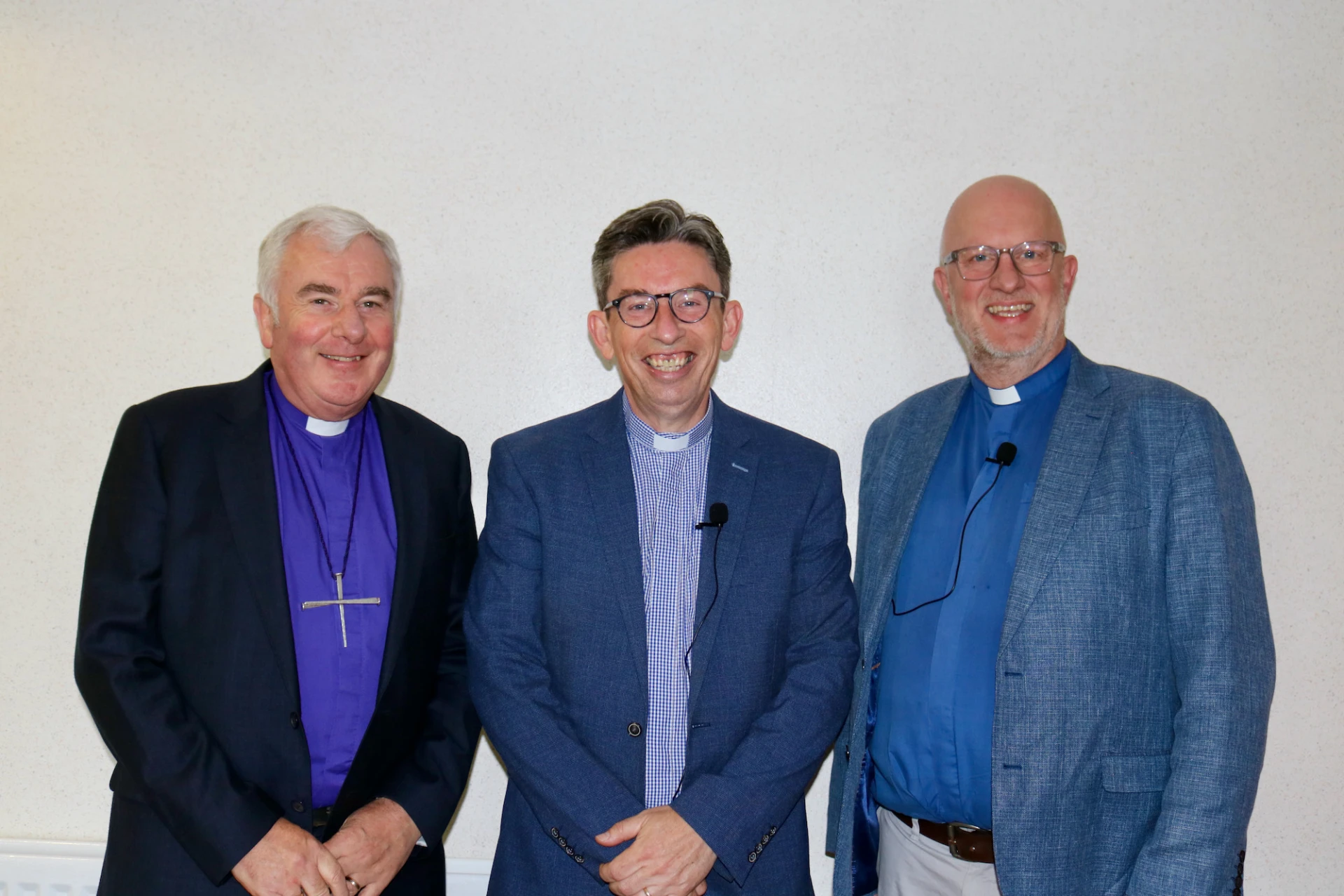 Bishop David, Revd Bryan Martin and Revd Trevor Johnston (preacher)