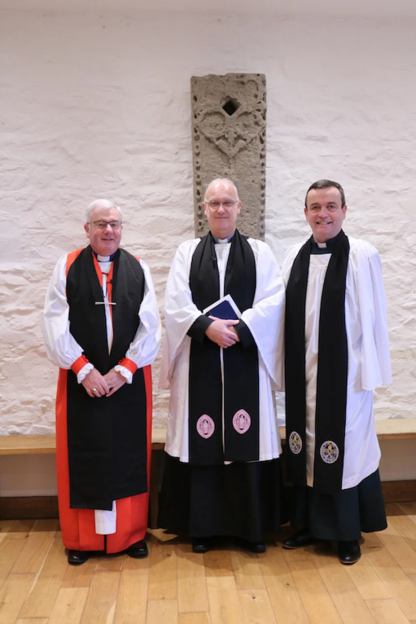 Bishop David, Canon Elliott and Dean Blair