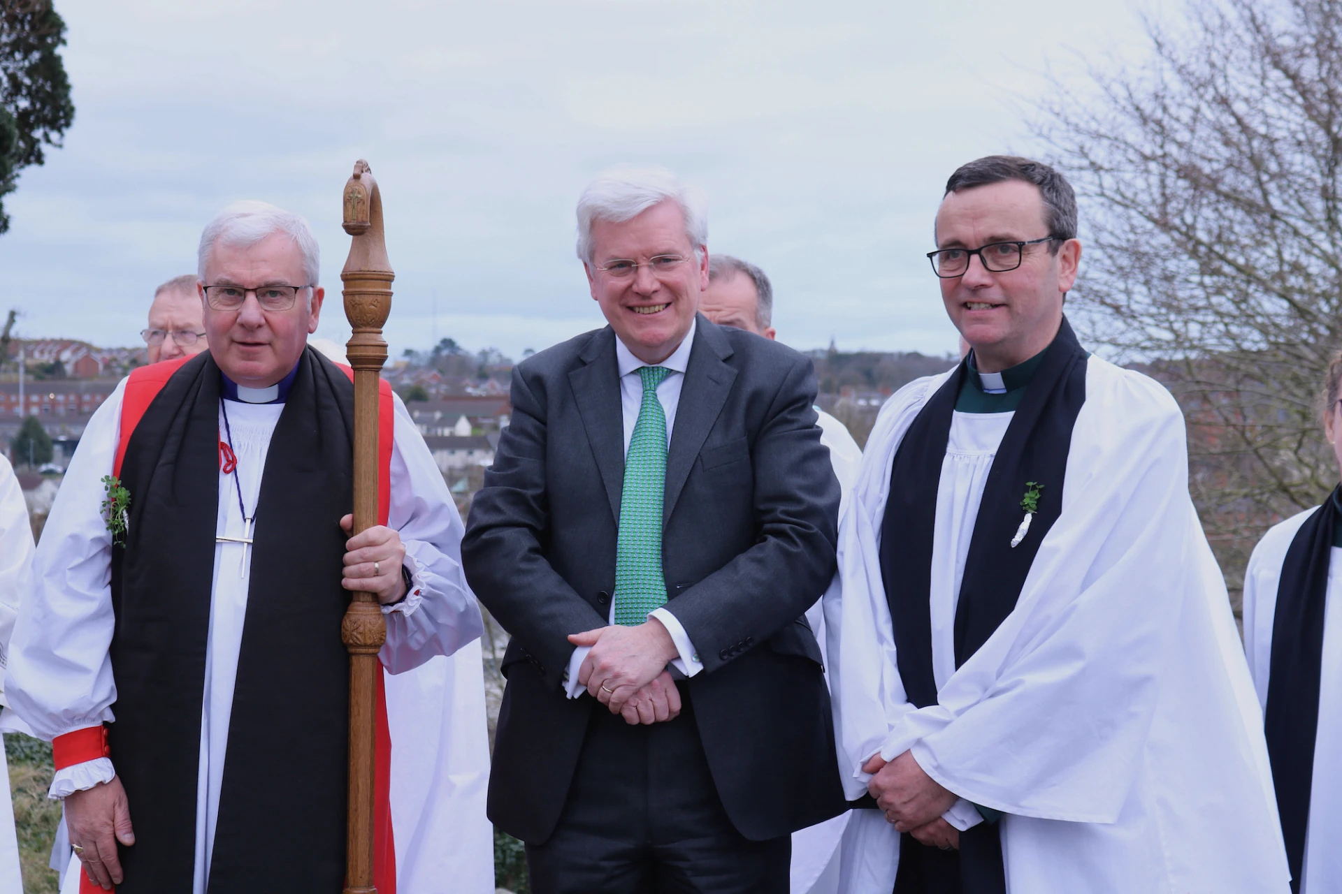 Bishop David, His Honour David Turner KC and Dean Henry Blair
