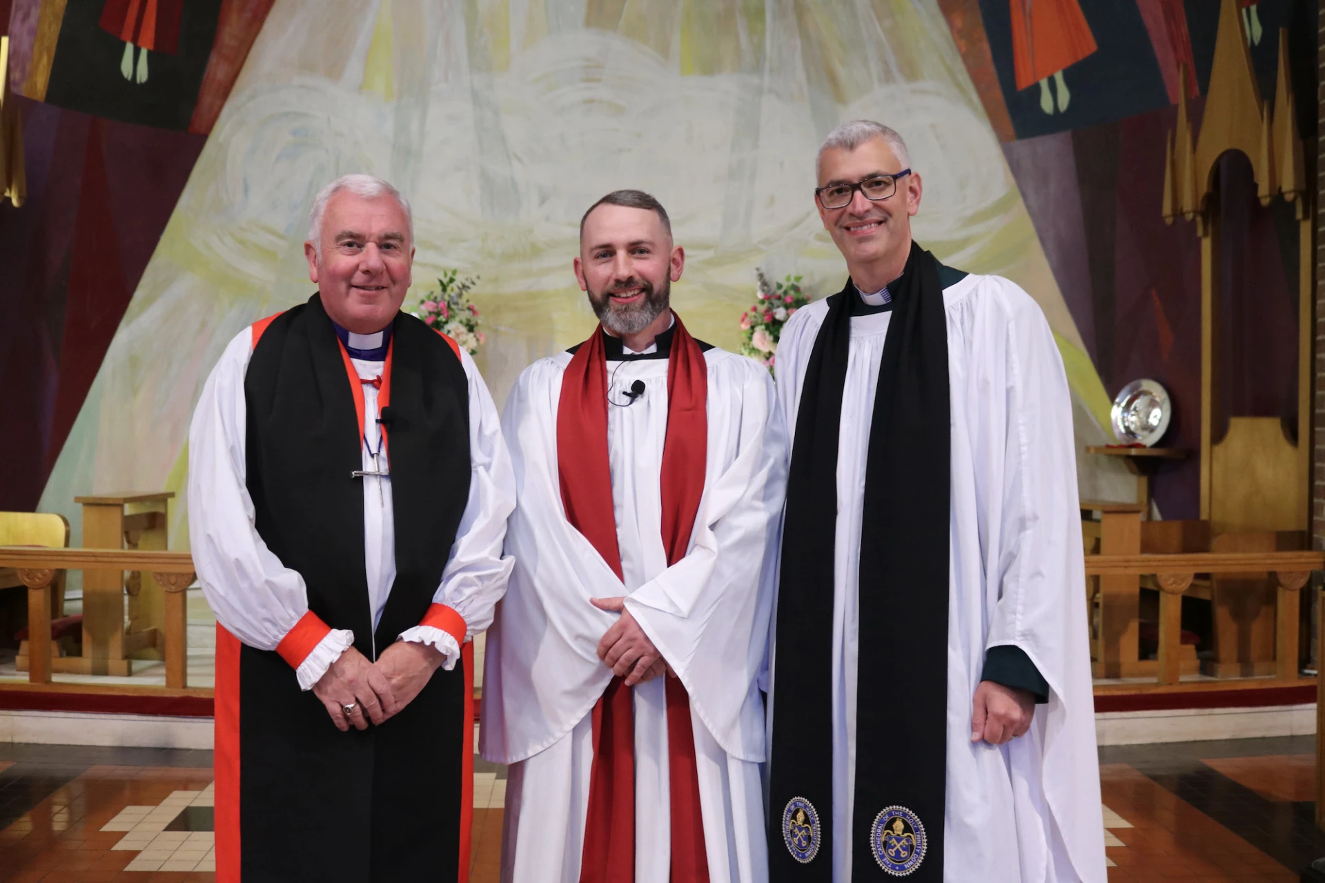 Bishop David, Laurence and Archdeacon Jim