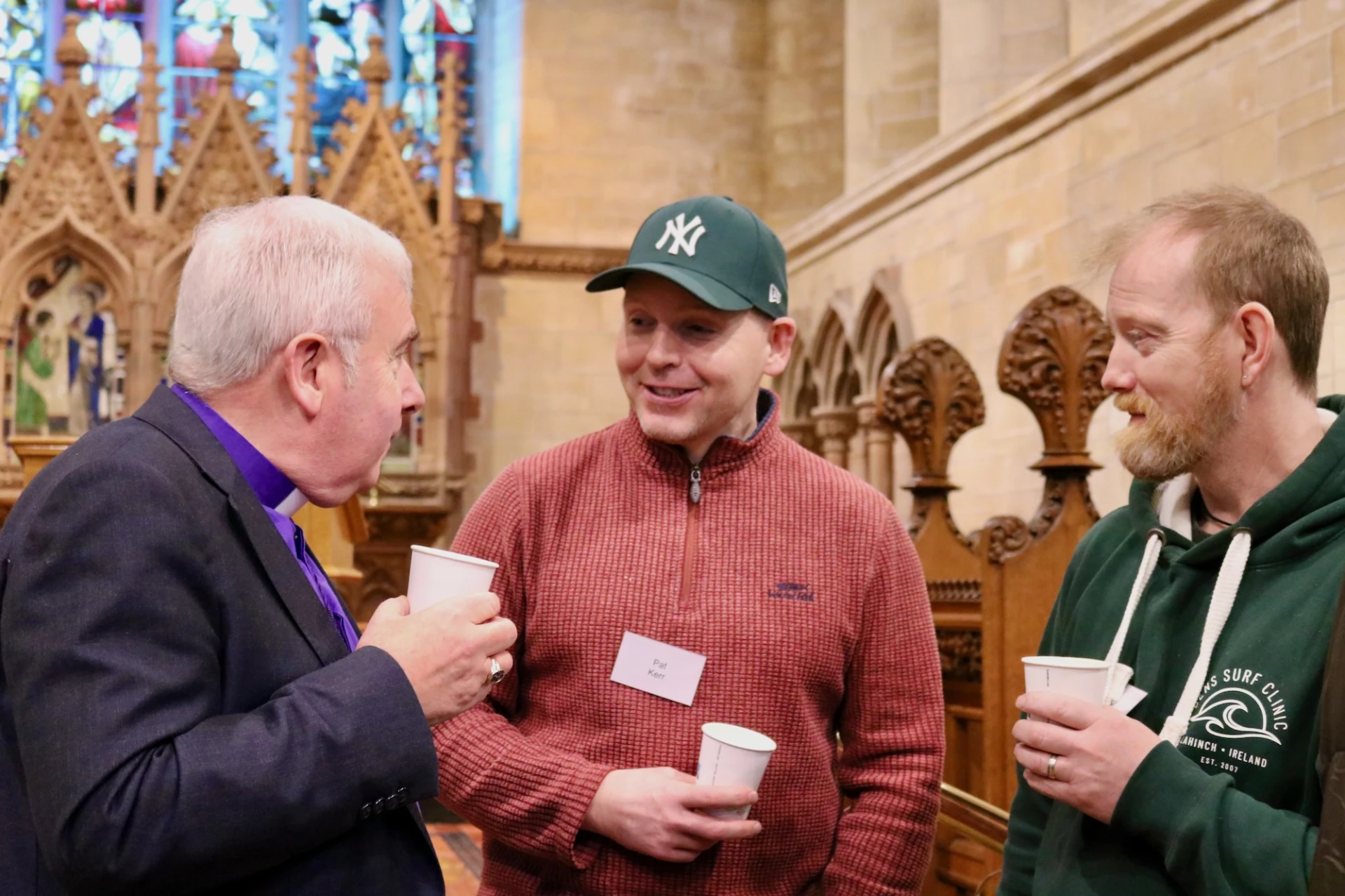 Bishop David, Pat Kerr and Trev Brimage