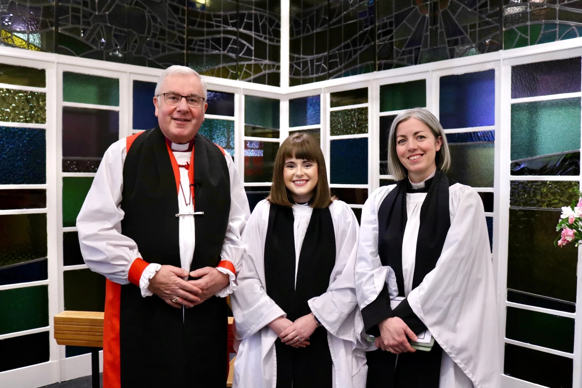 Bishop David, Sarah and Clare