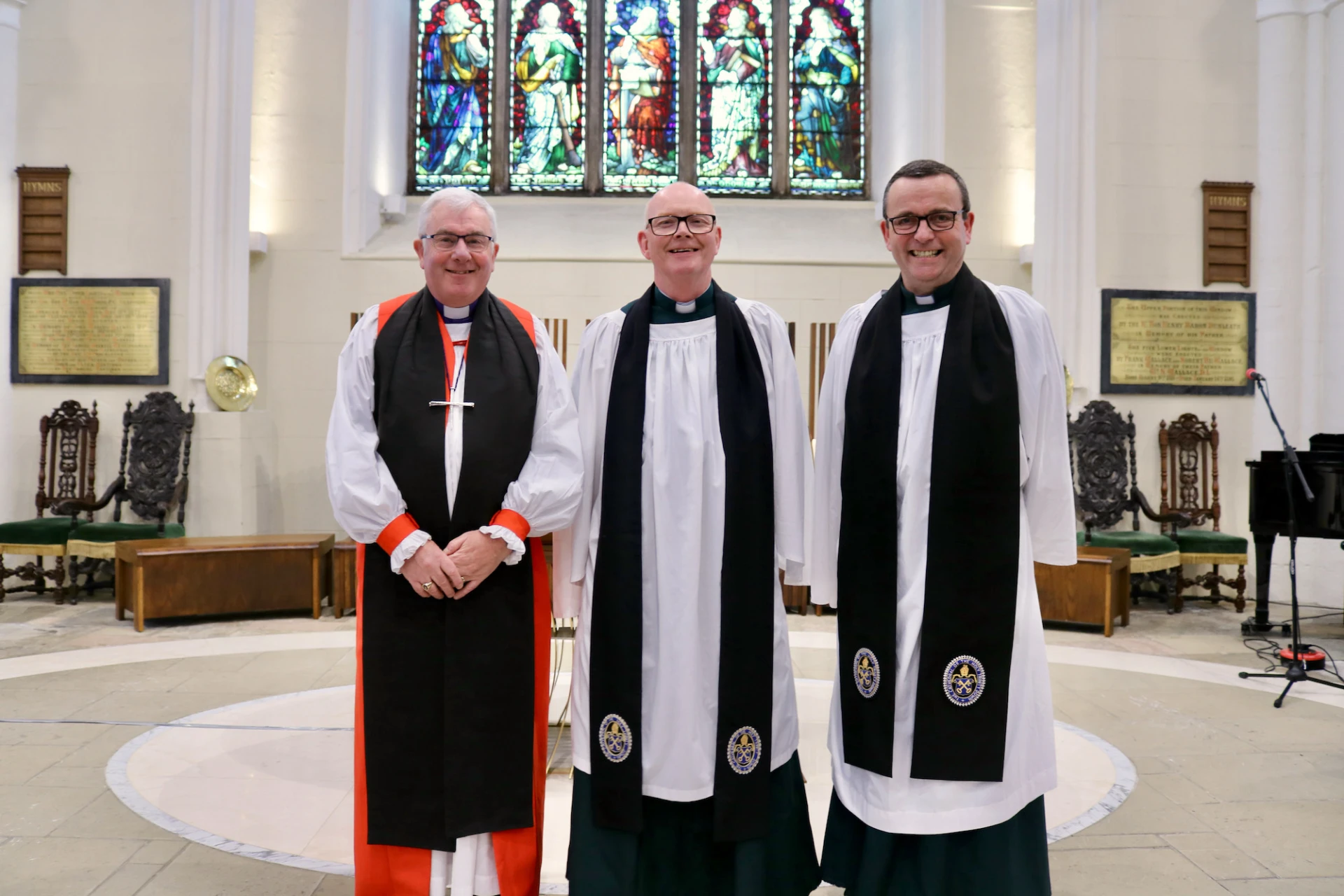 Bishop David, Canon Ken and Dean Henry