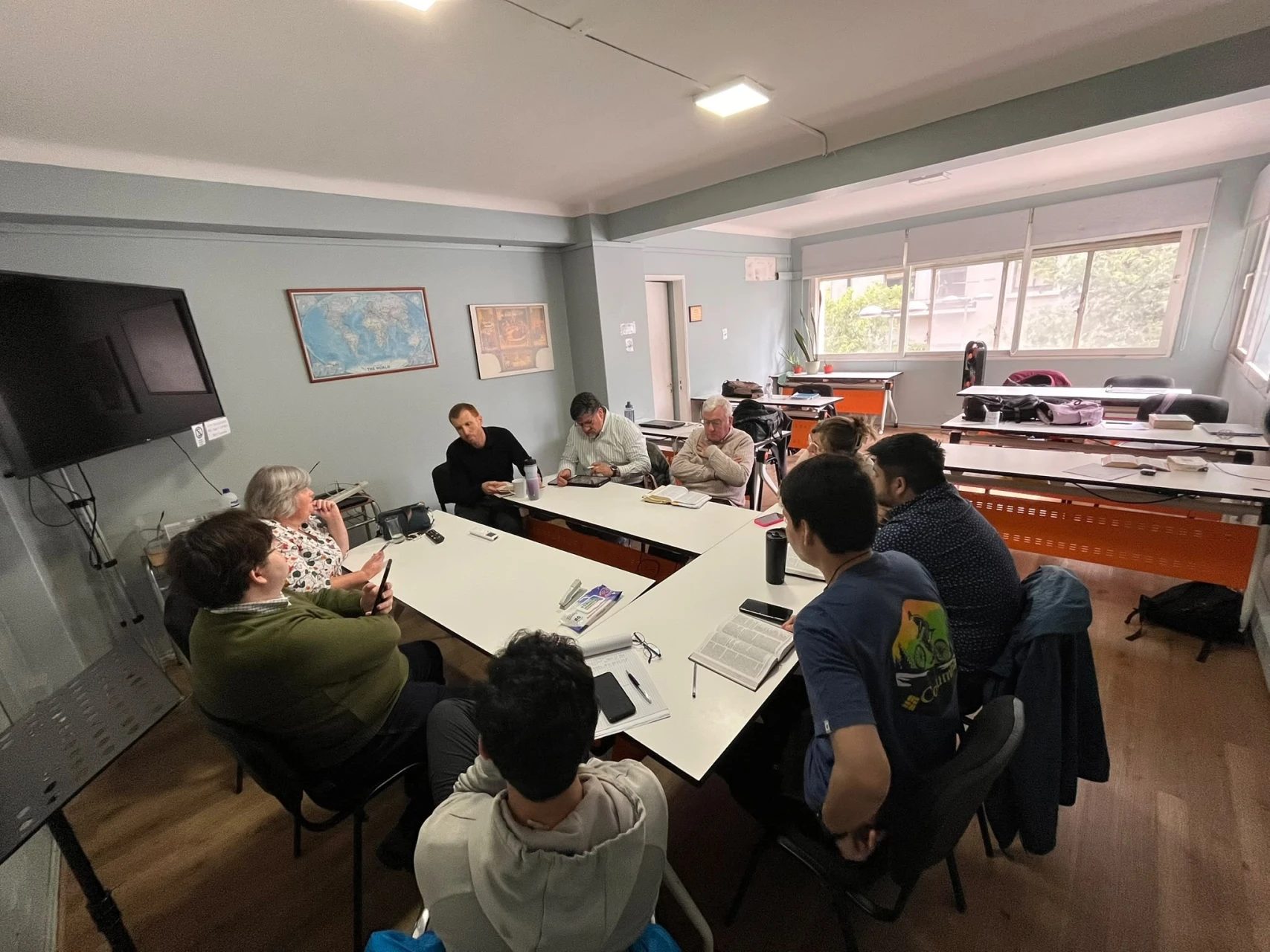 At CEP Theological College, Bishop David and Hilary lead a seminar