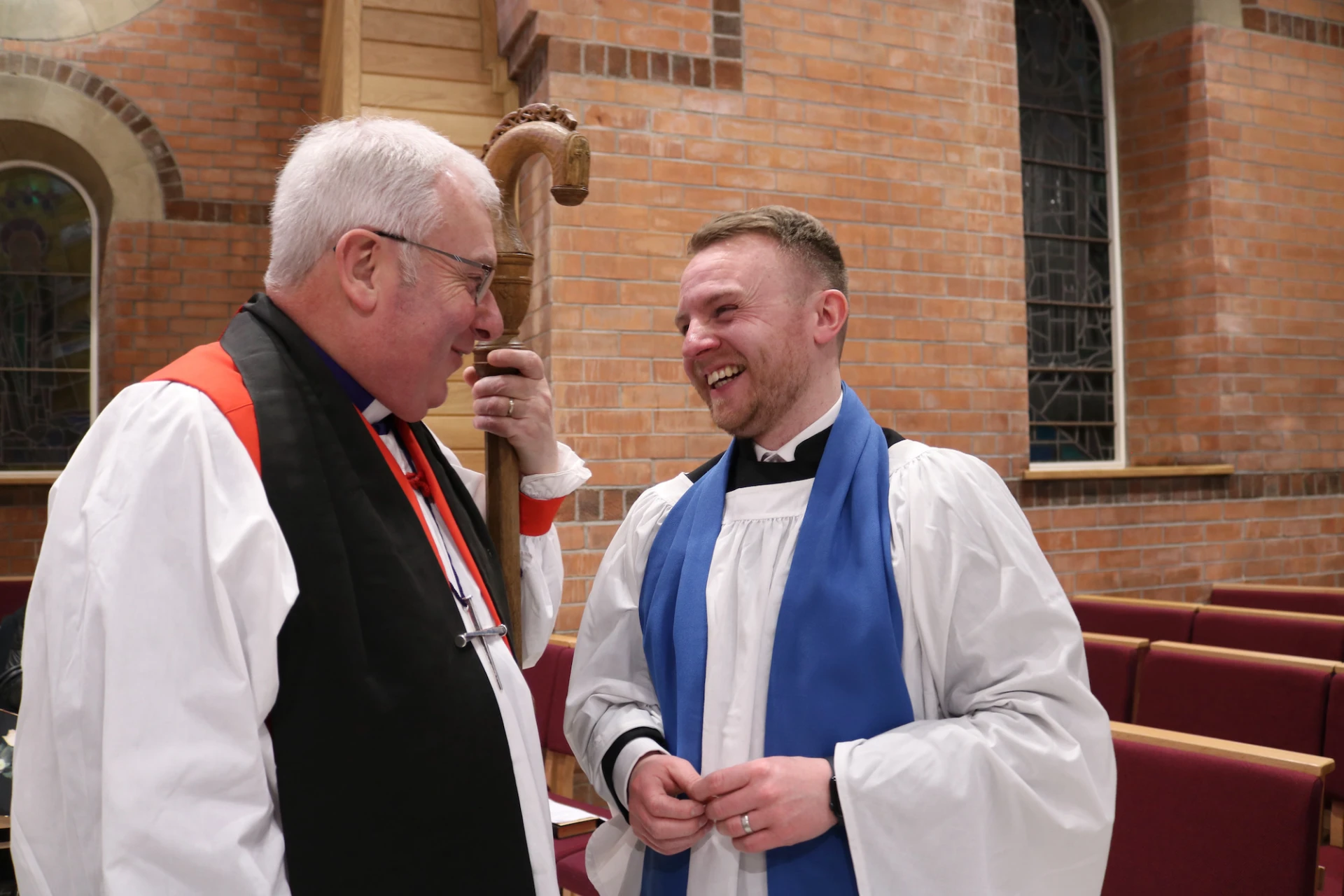 Bishop David chats to Josh Thornbury