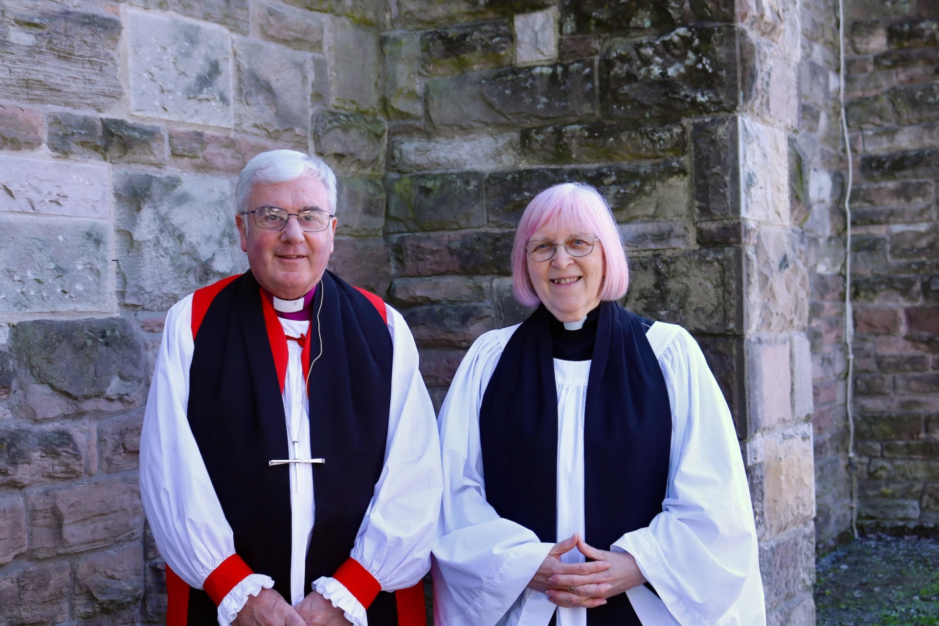 Bishop David with his newest presbyter