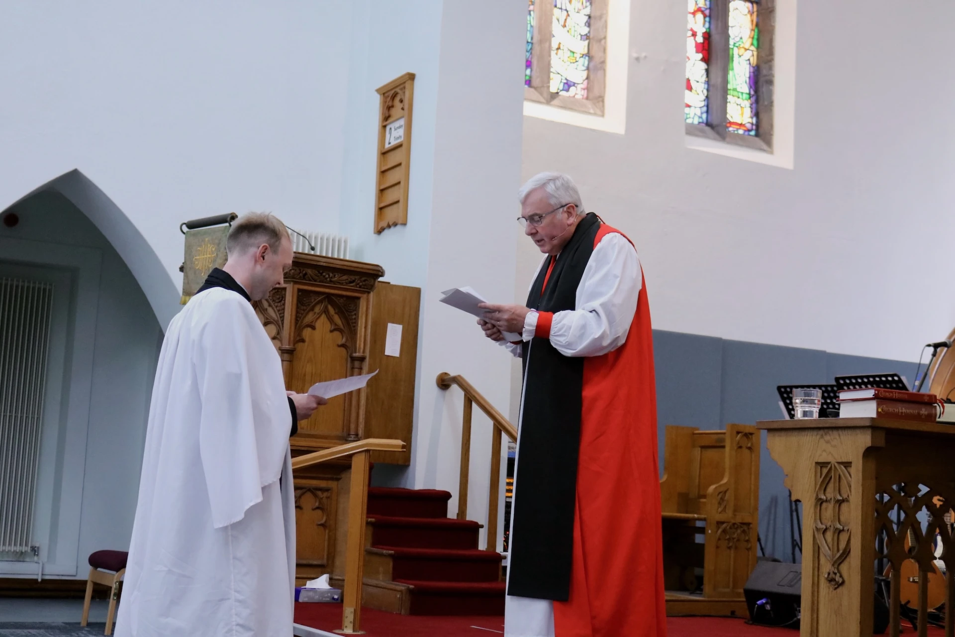 Bishop David issues the call to Lee