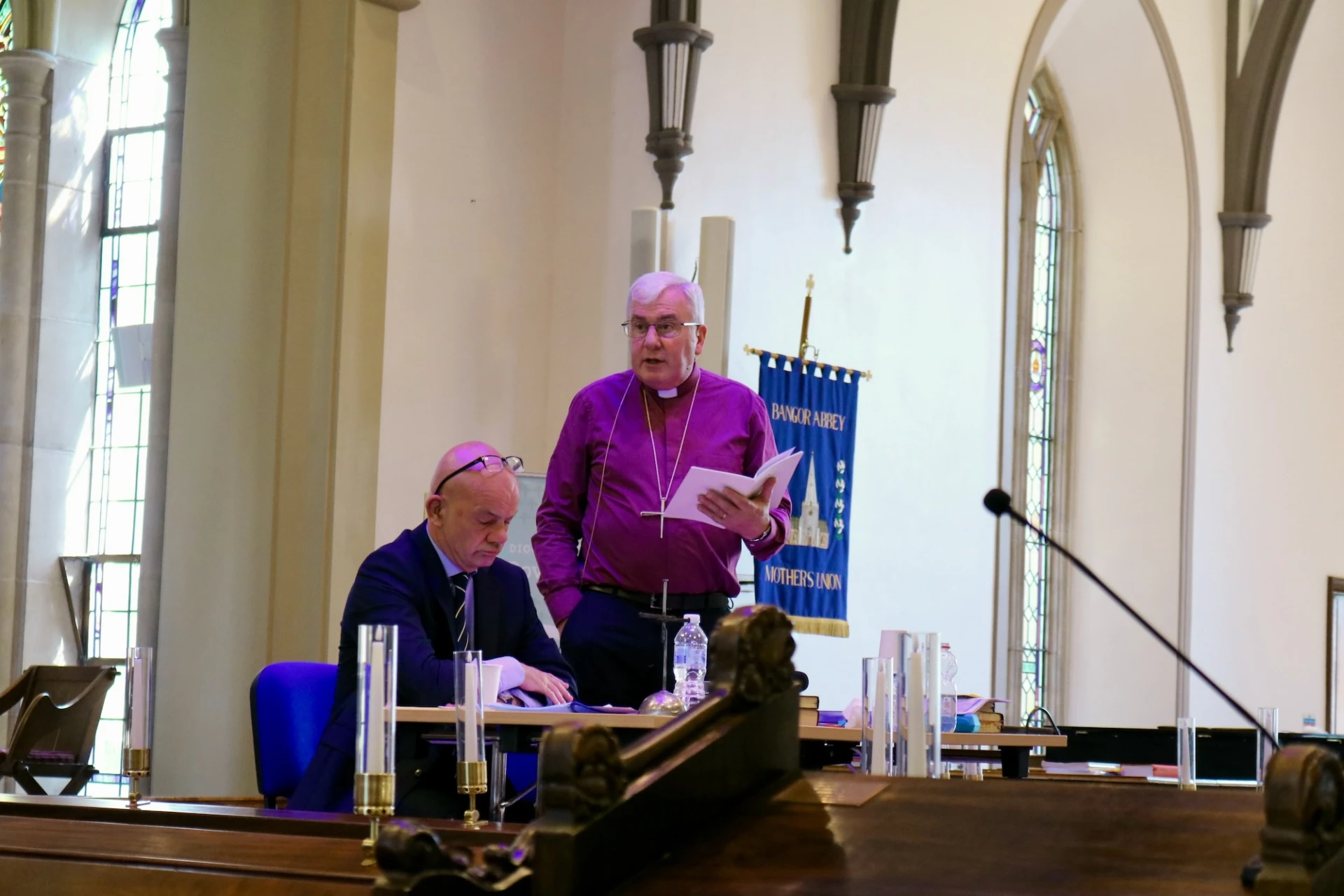 Bishop David and his Assessor, Jonathan Dunlop