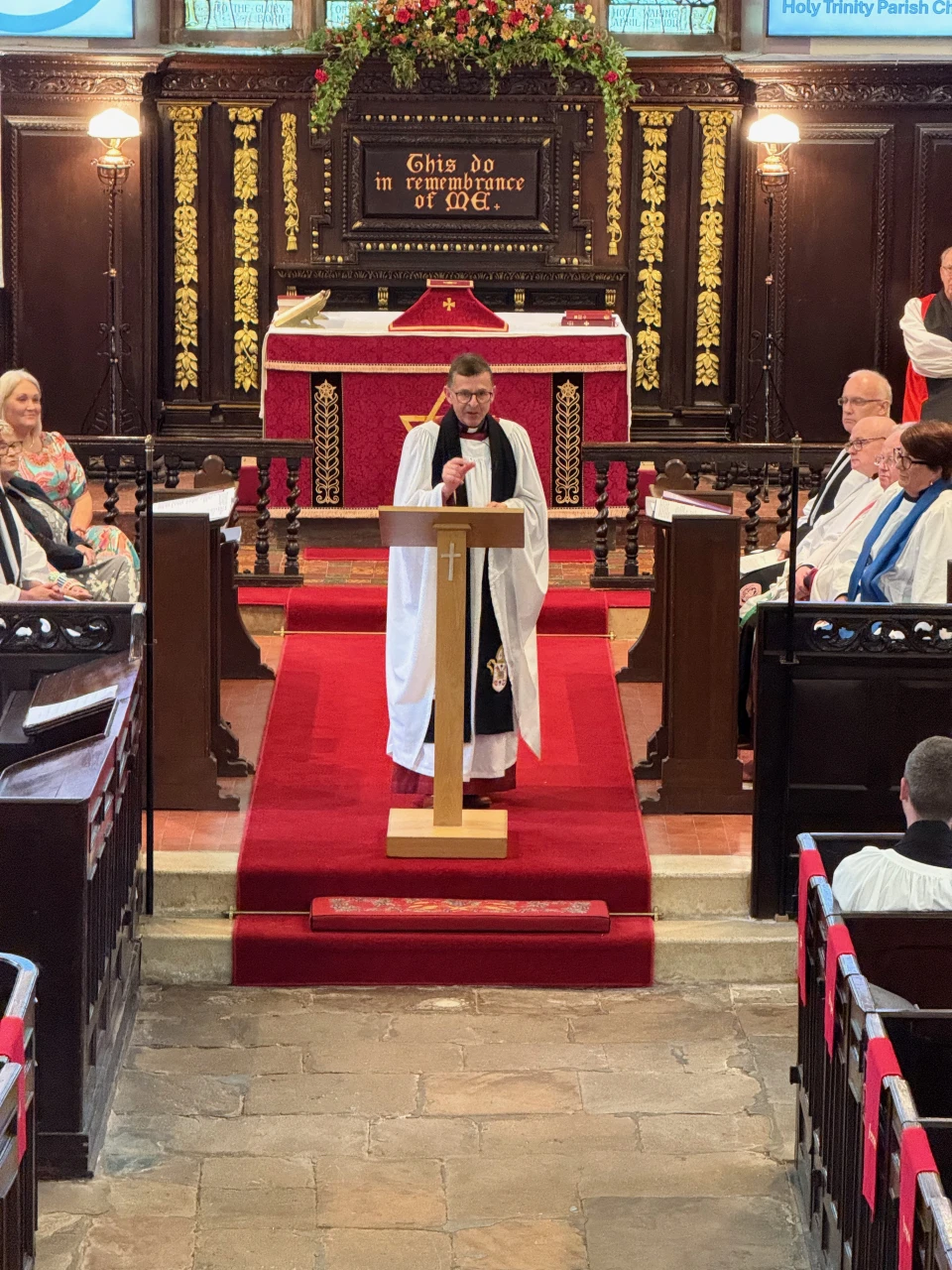 Canon Terence Cadden gives the address