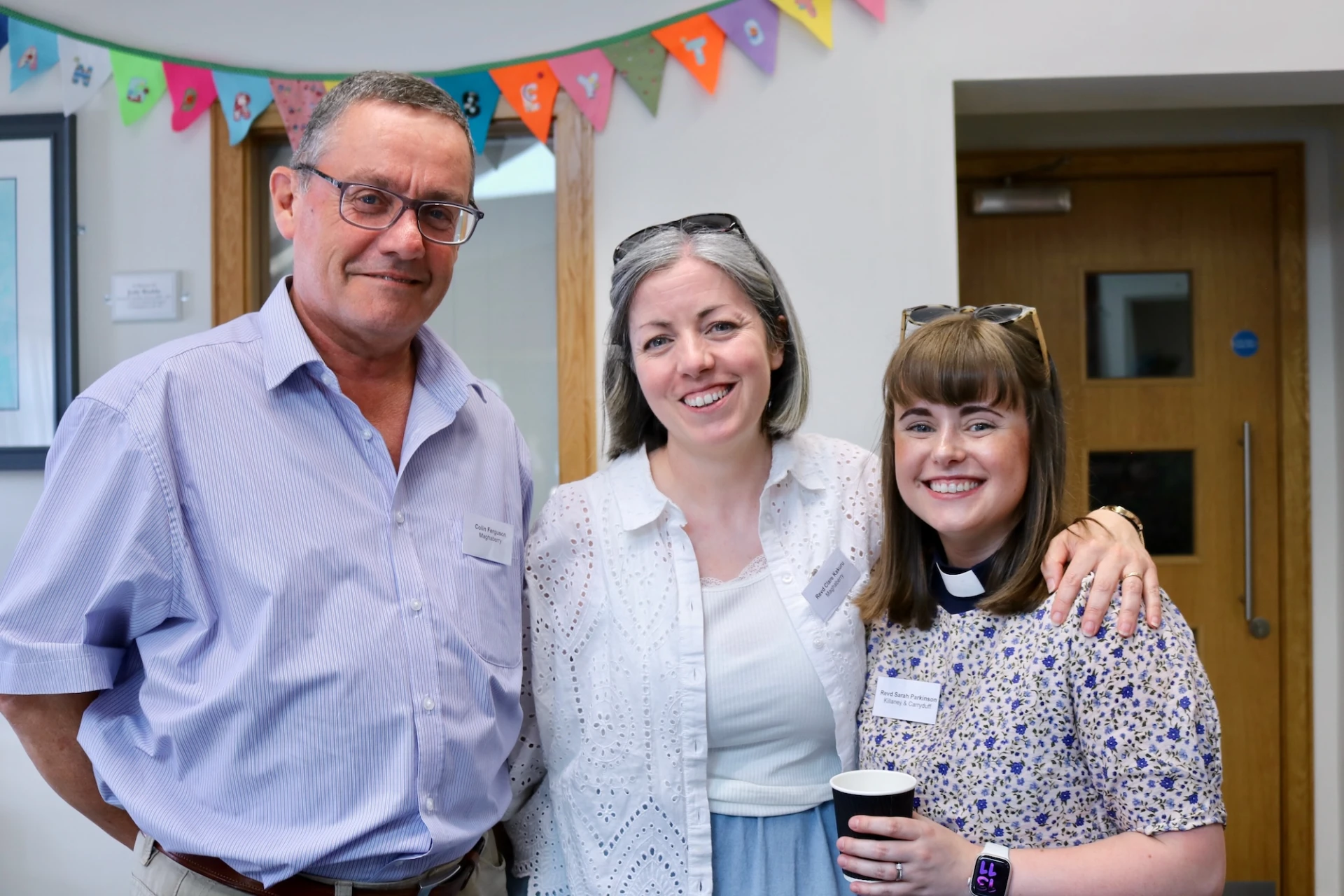 Colin Ferguson, Revd Clare Kakuru and Revd Sarah Parkinson