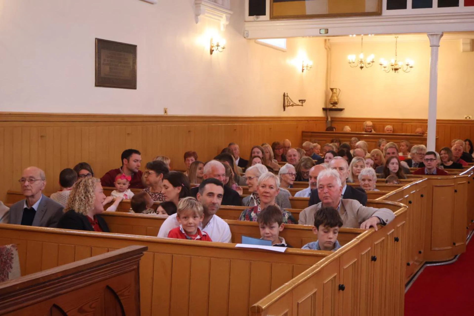 Some of the congregation in Moira Parish Church