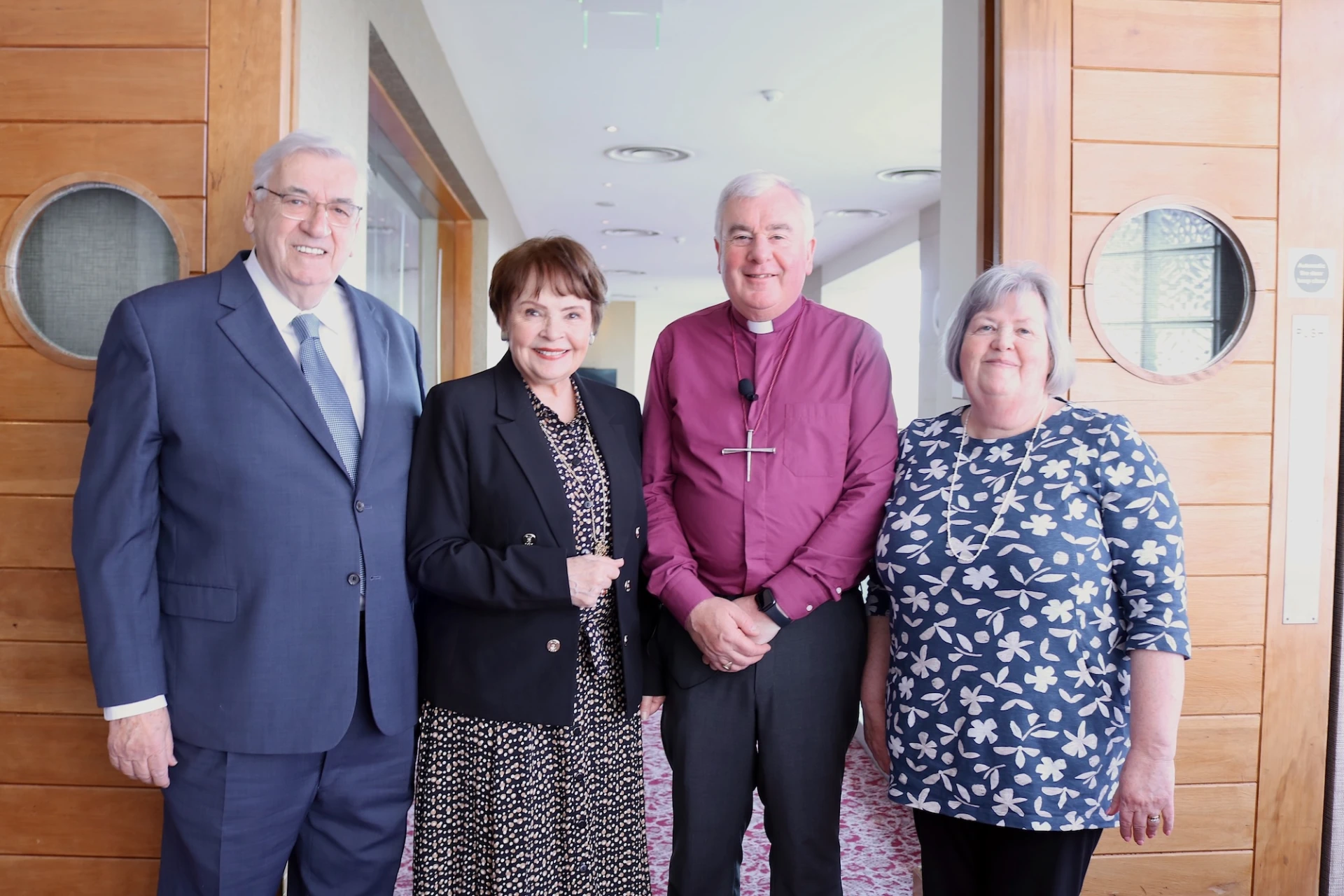 Damien Scallon, Dana Scallon, Bishop David McClay and Hilary McClay