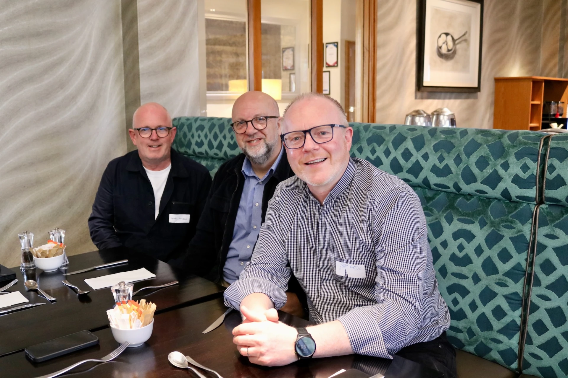 Dean Geoff Wilson, Archdeacon Mark Harvey (Dromore) and Archdeacon Barry Forde (Connor)