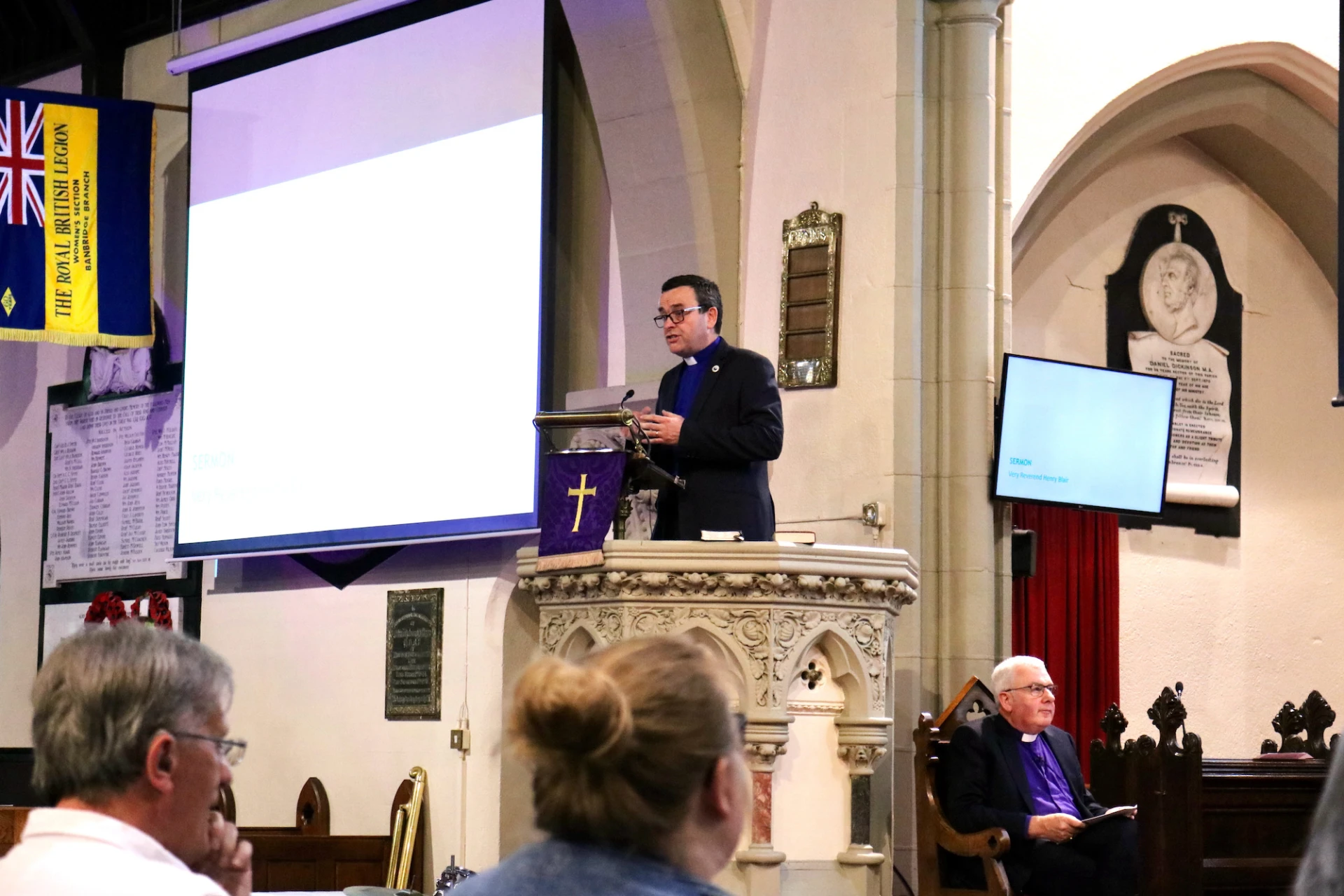 Dean Henry Blair gives the address