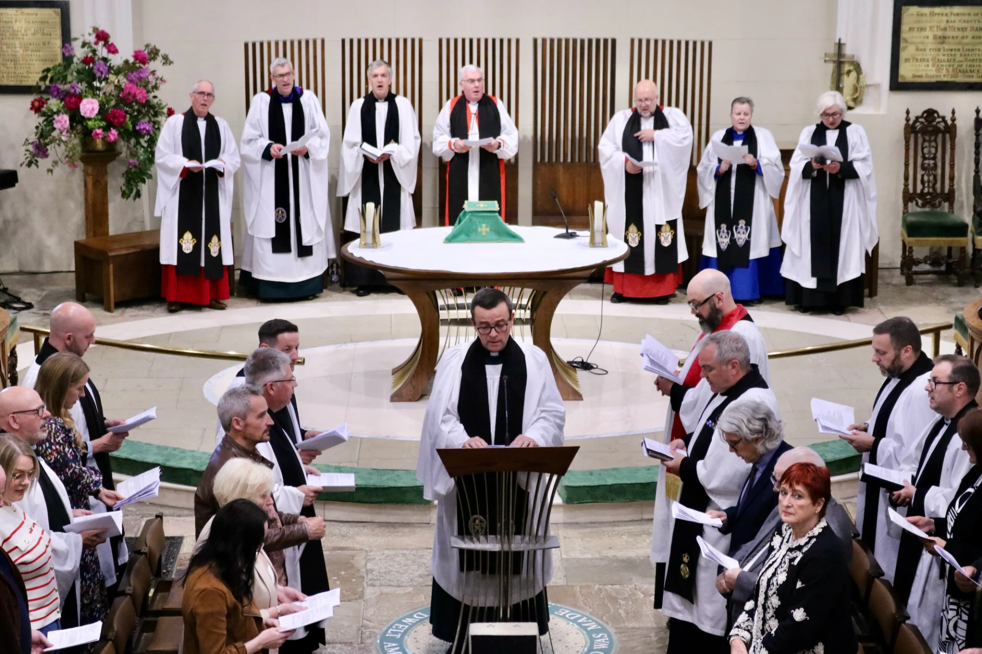Dean Henry Blair reads the gospel