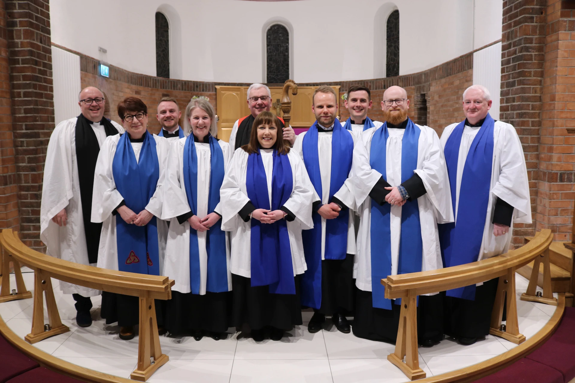 Back row, Josh and Mark, front L-R: Margaret, Joy, Michelle, Paddy, Tom and Jim