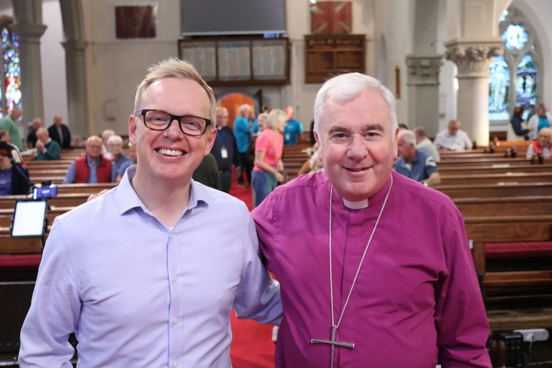 Dr Tim Robinson and Bishop David