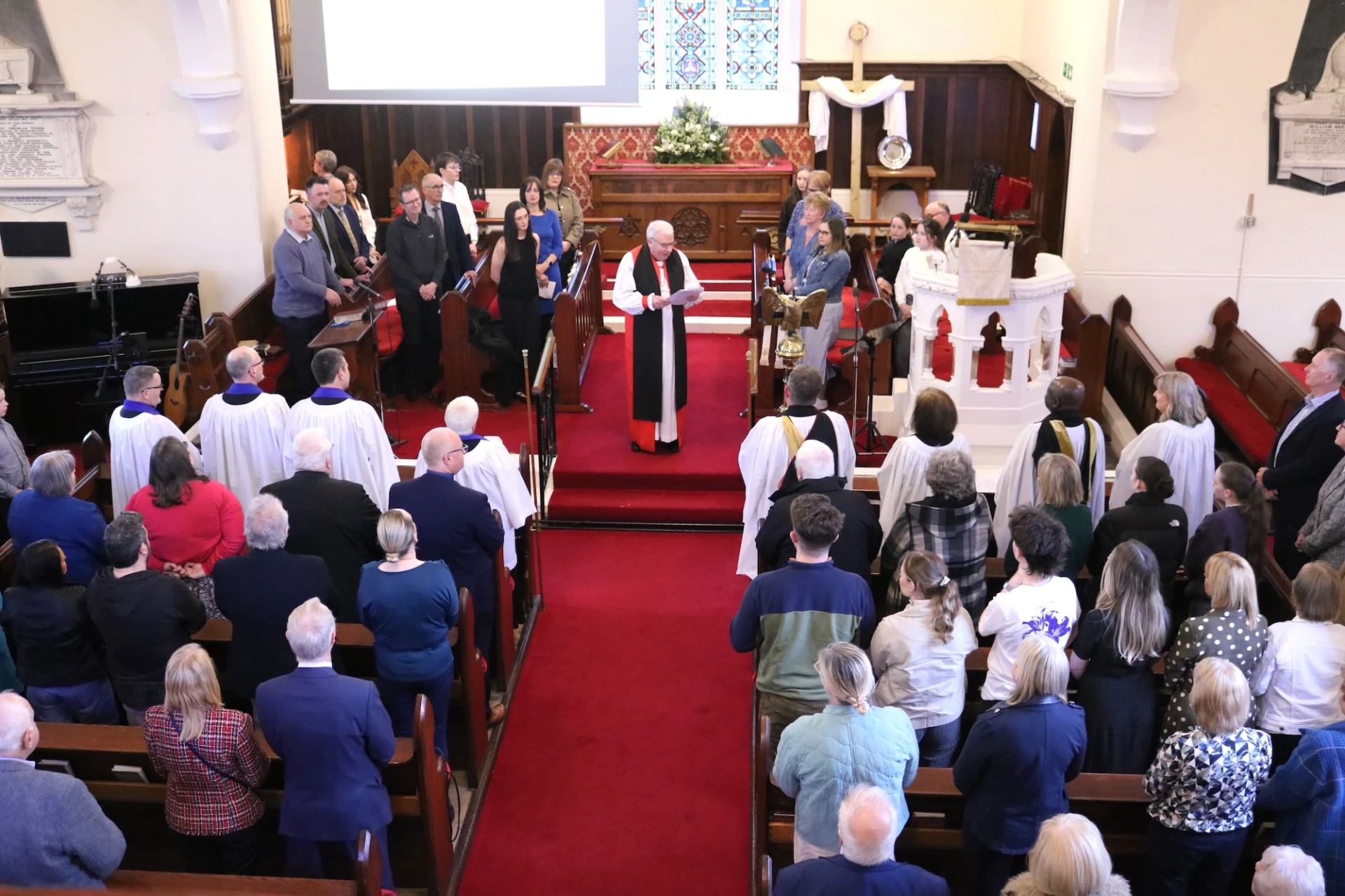 A full congregation in Drumgooland Parish Church