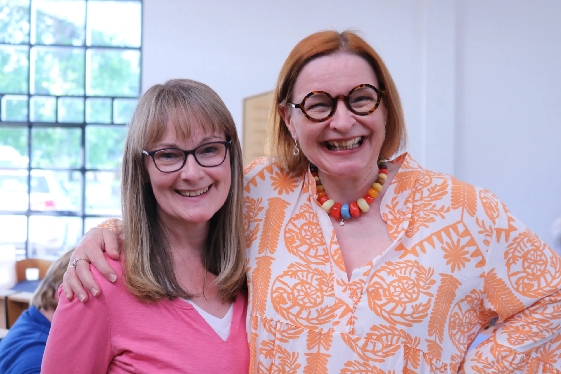 Glynis Matchett and Belvoir rector, Revd Emma Rutherford