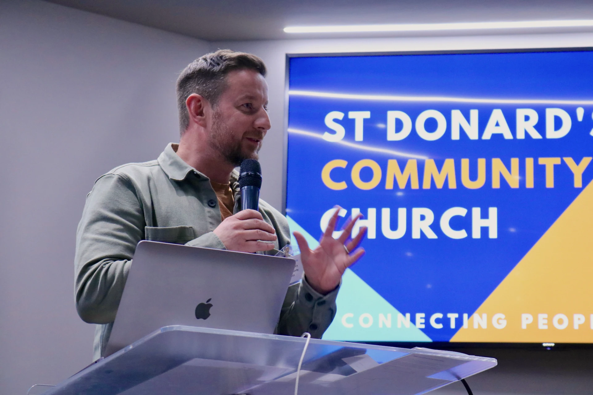 Revd Colin Morris, leader of St Donard's Community Church, Dundrum