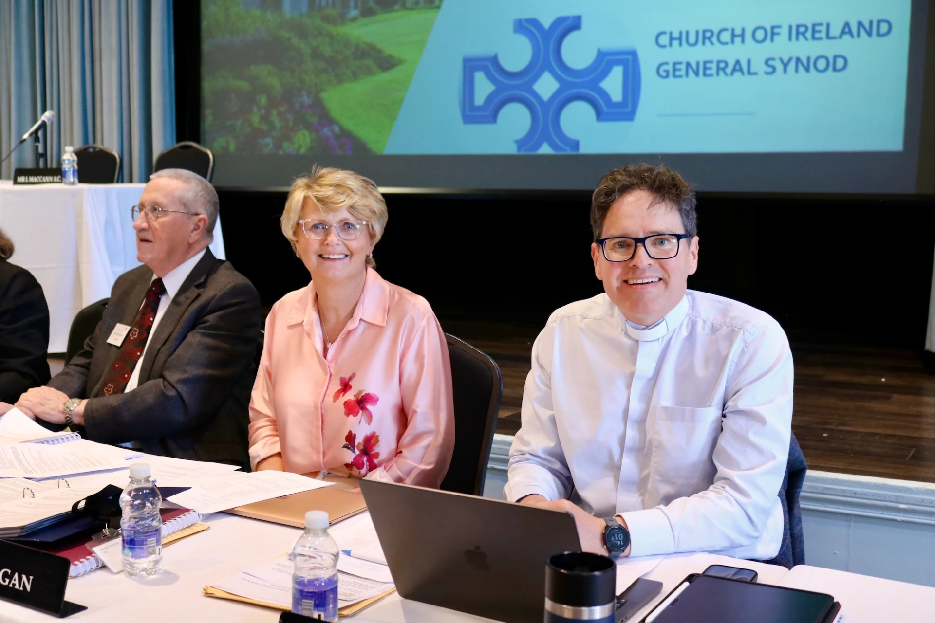 Hon Secs Hazel Corrigan and Canon Malcolm Kingston