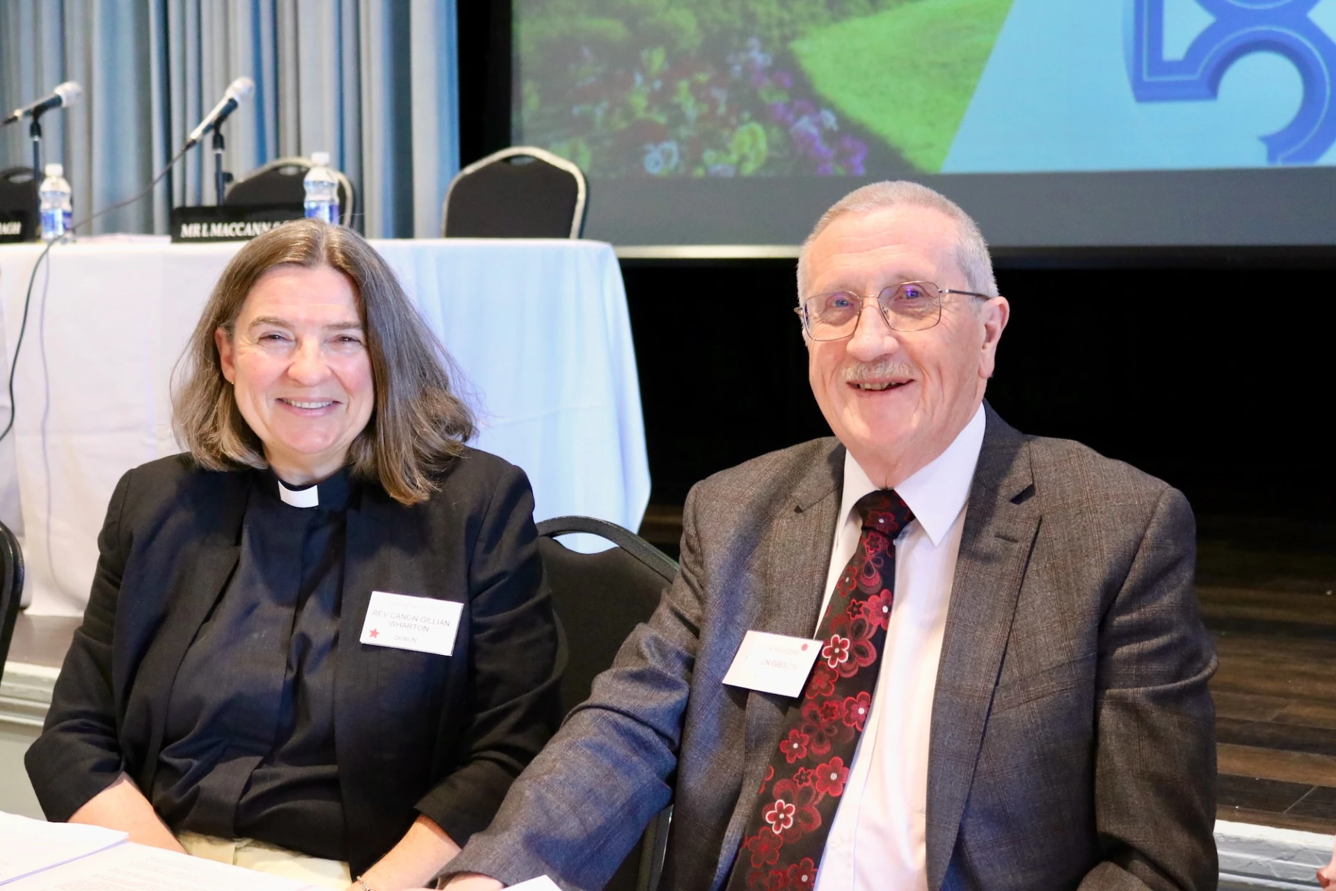 Hon Secs Canon GIllian Wharton and Ken Gibson