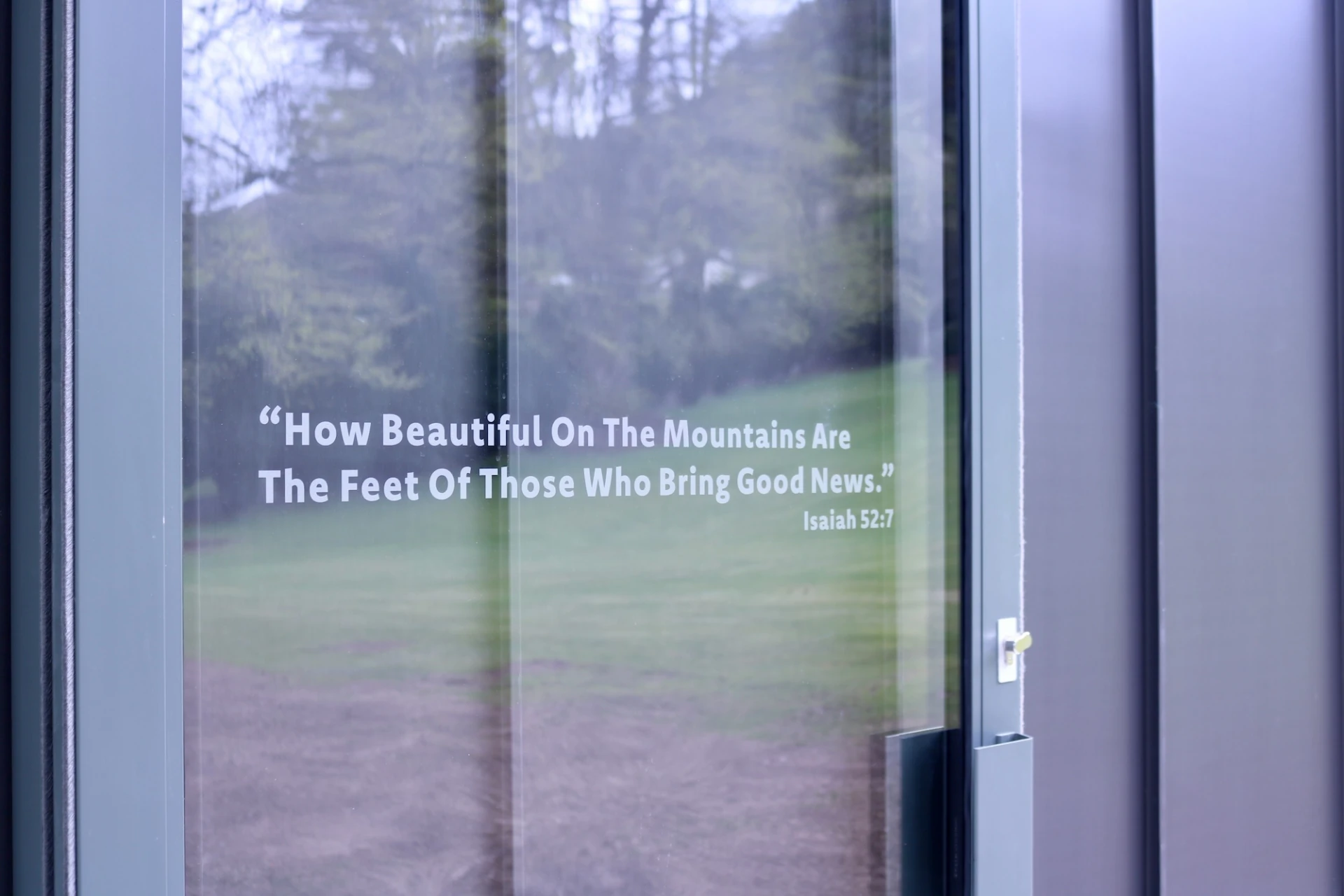 A very appropriate inscription for the location