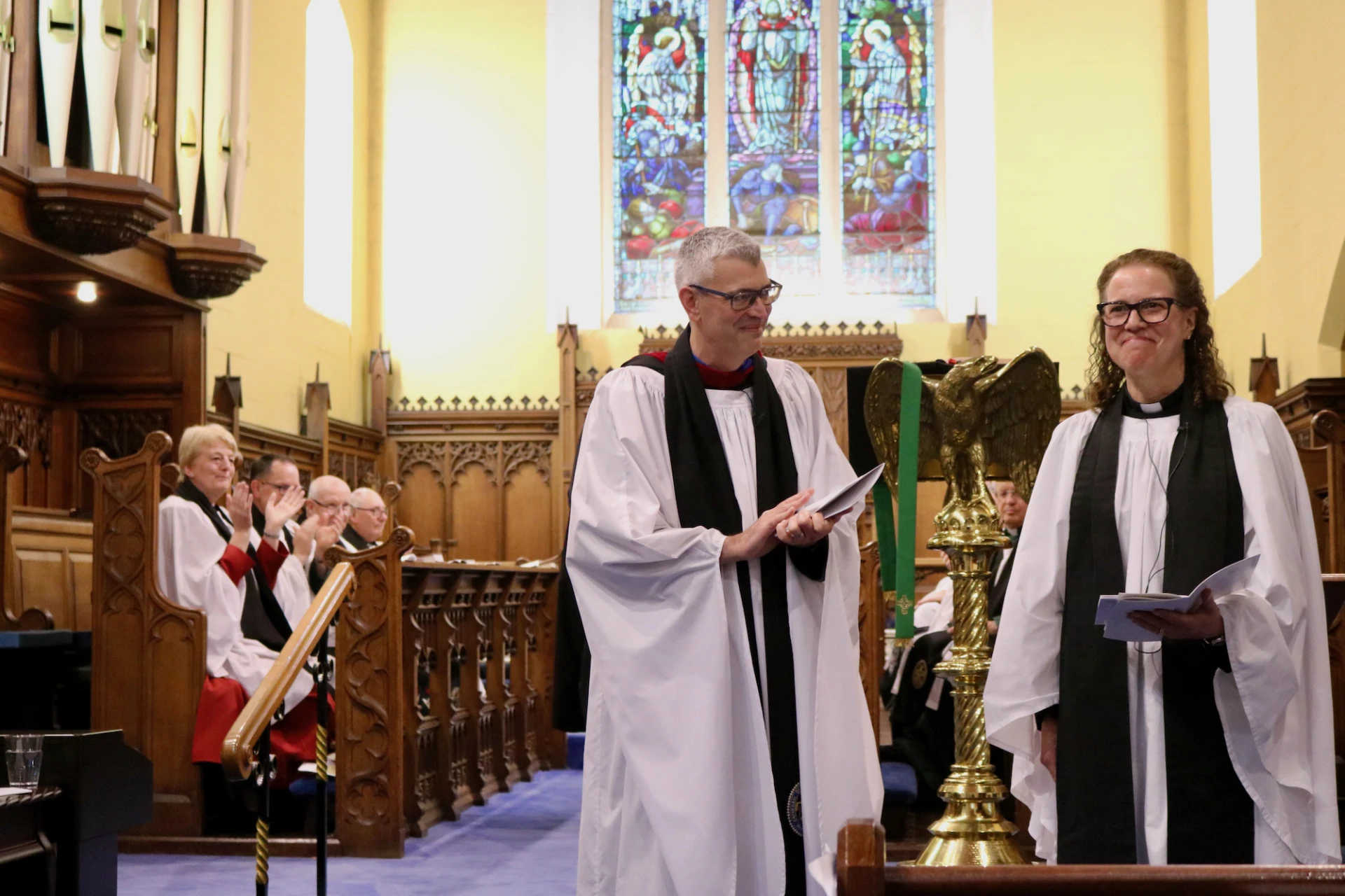 Jan is presented to the congregation