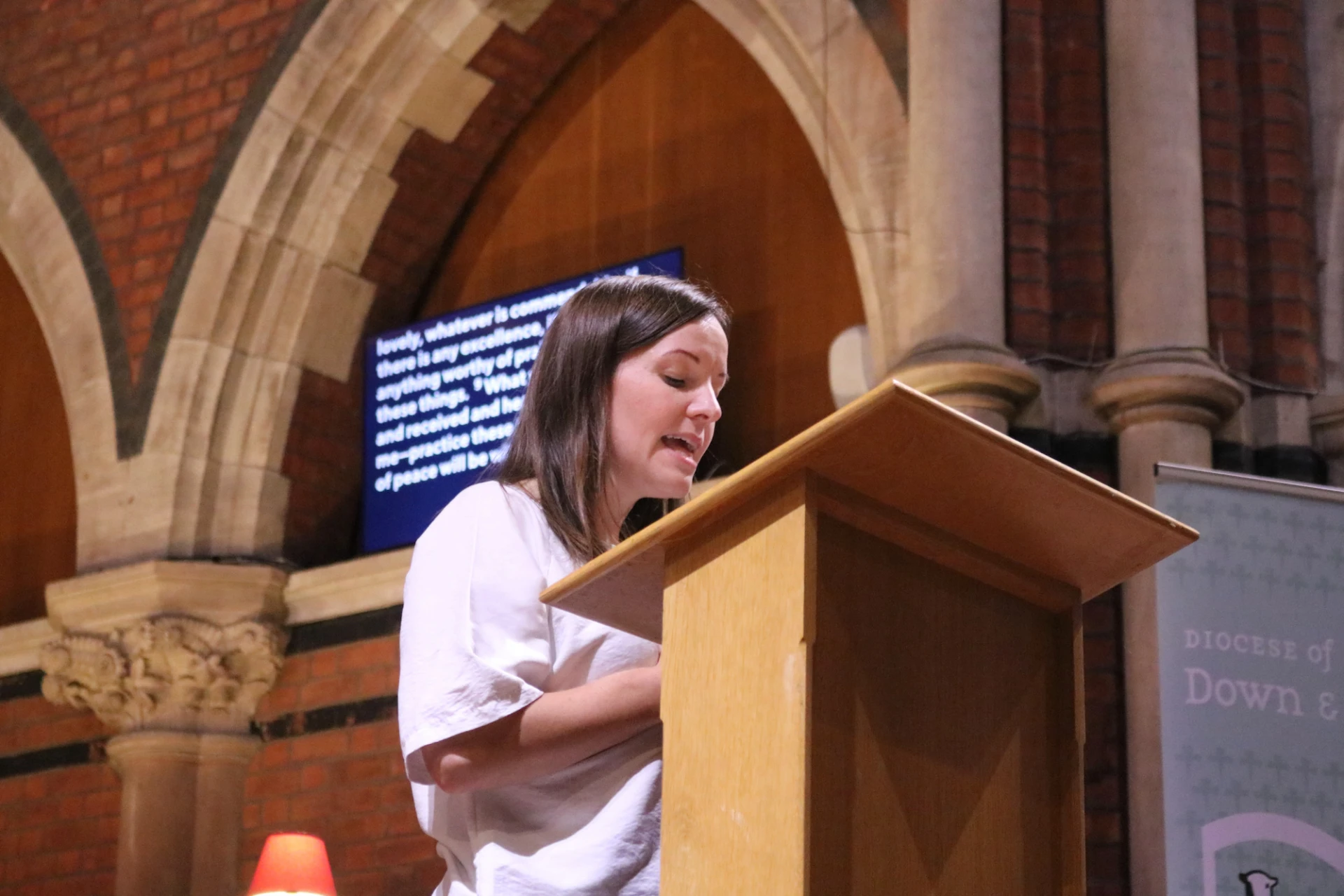 Janine gives the reading