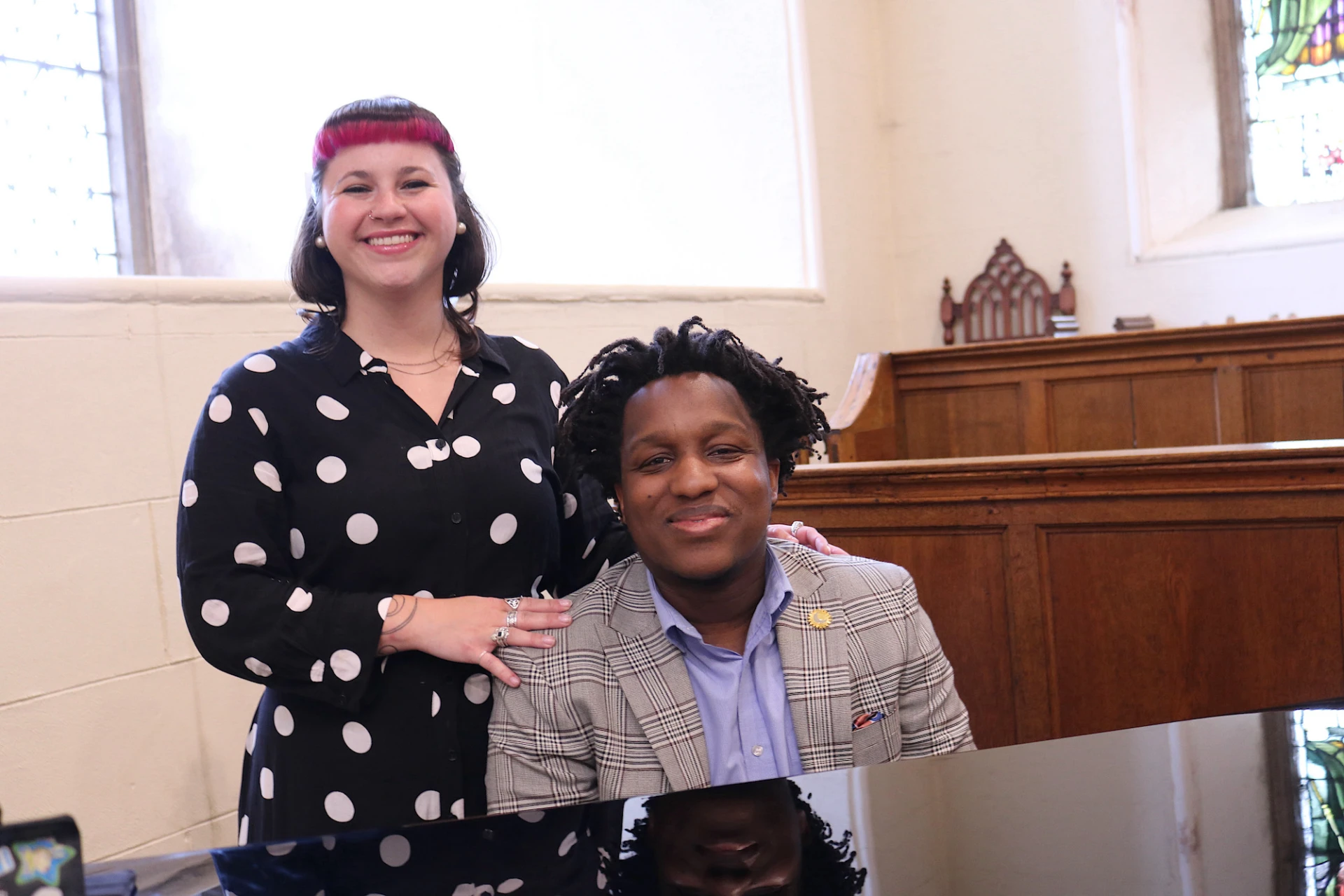 John and Hannah McGrath led worship