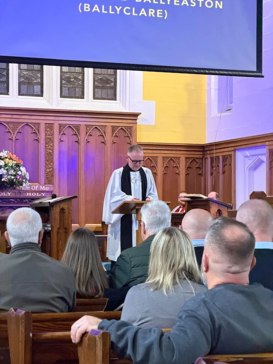 Revd Jonny Campbell Smyth gives the address