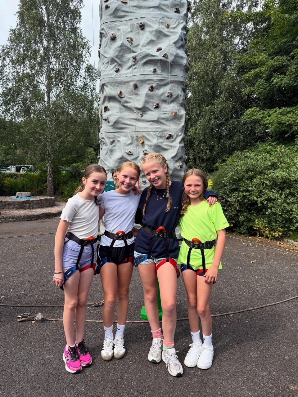 Junior campers up for the climb