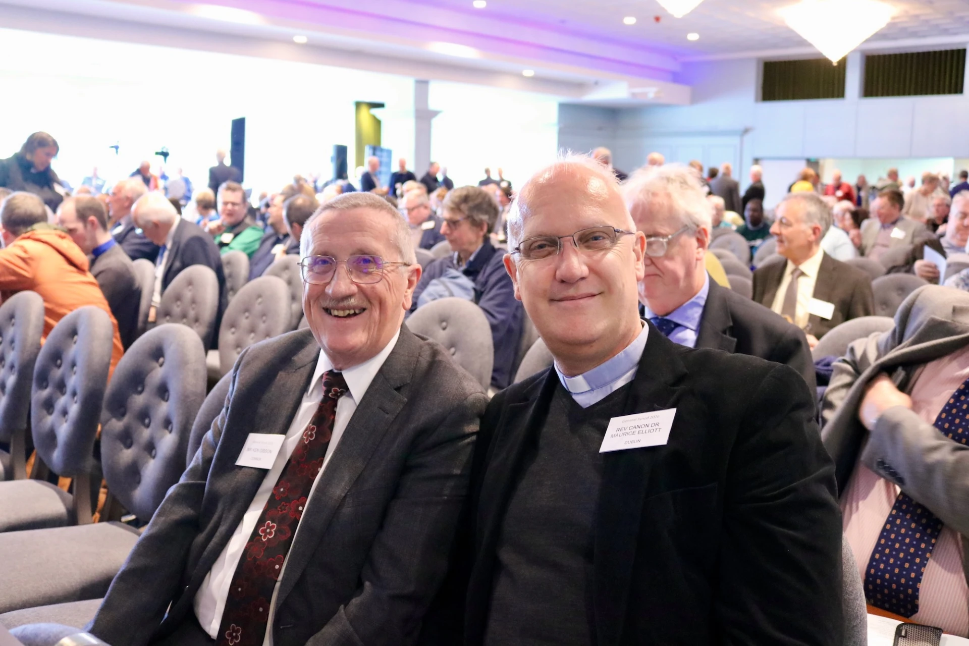 Ken Gibson and Revd Canon Dr Maurice Elliott