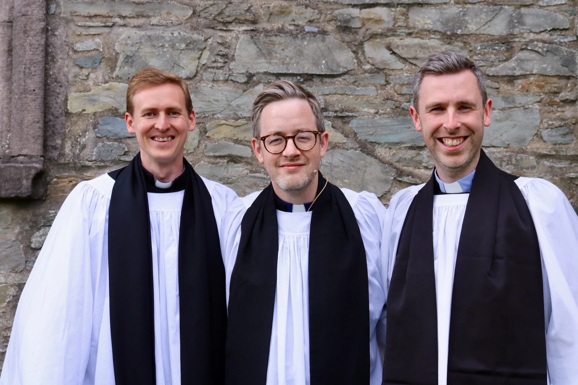 Revd Kyle Flanigan, Revd Simon Genoe (preacher) and Revd Matthew Gaw