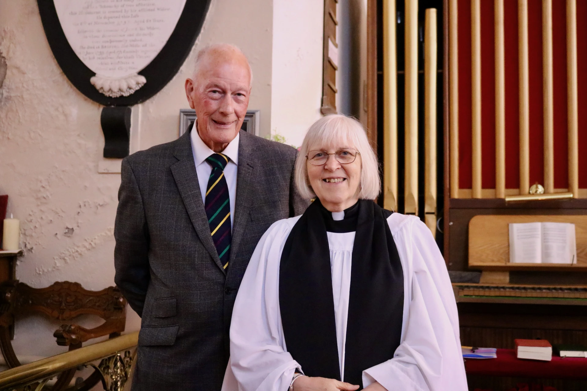 Melanie with her husband Russell