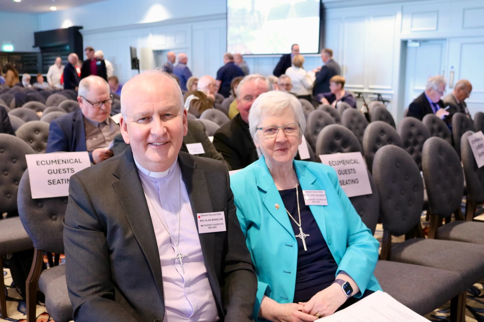 Methodist President Revd Alan Wardlow and Lay Leader Elaine Barnett