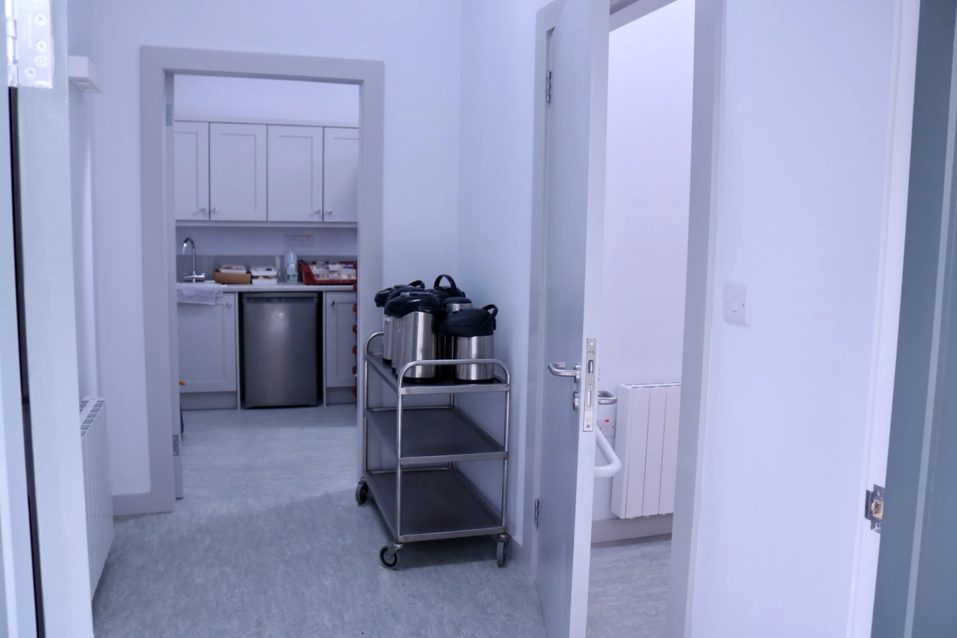 New toilet to the right